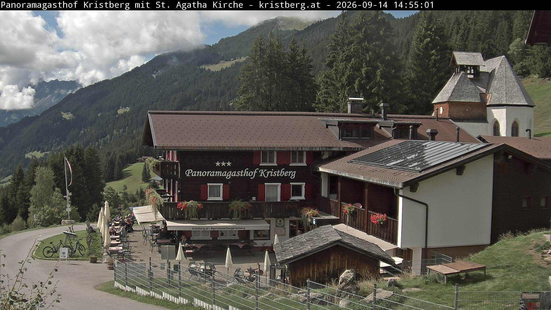 Archiv Foto Webcam Panoramagasthof Kristberg (Silbertal)