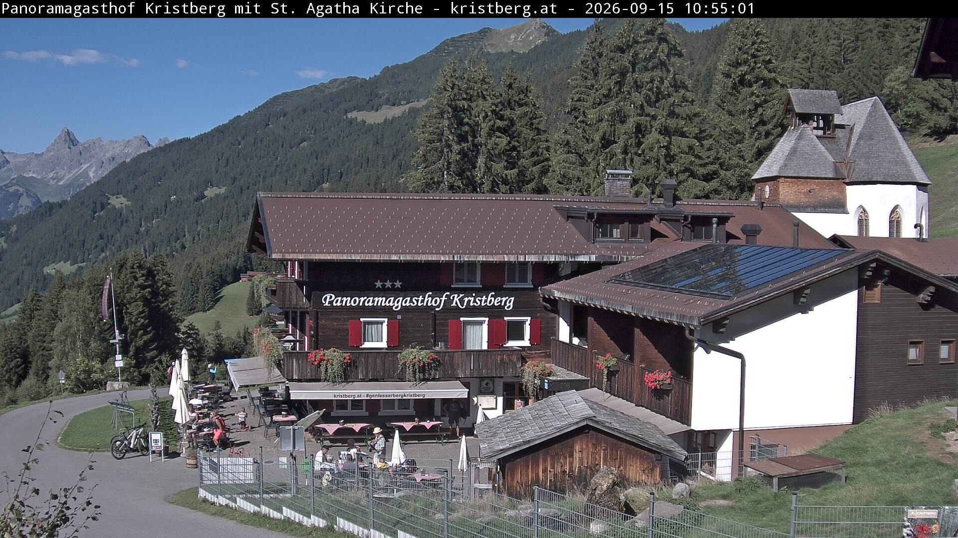 Archiv Foto Webcam Panoramagasthof Kristberg (Silbertal)