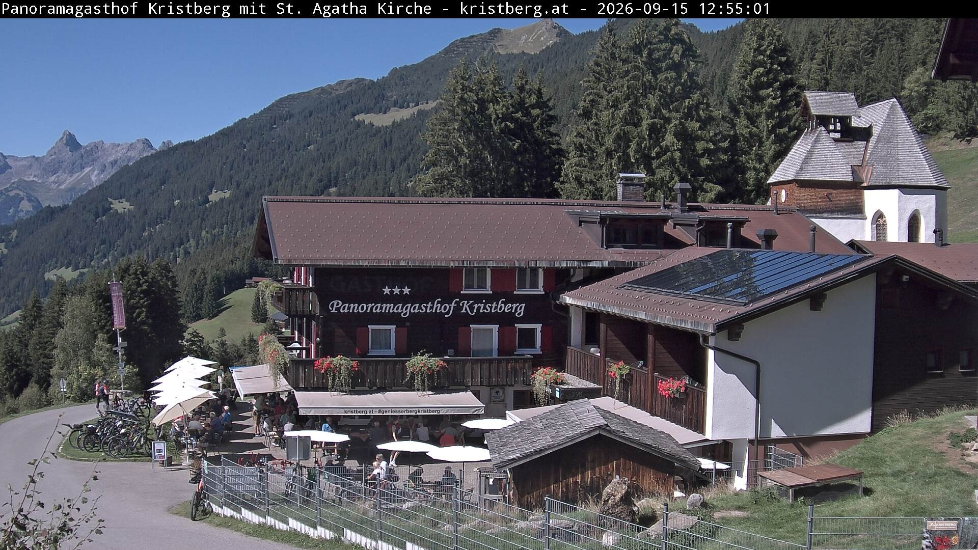 Archiv Foto Webcam Panoramagasthof Kristberg (Silbertal)