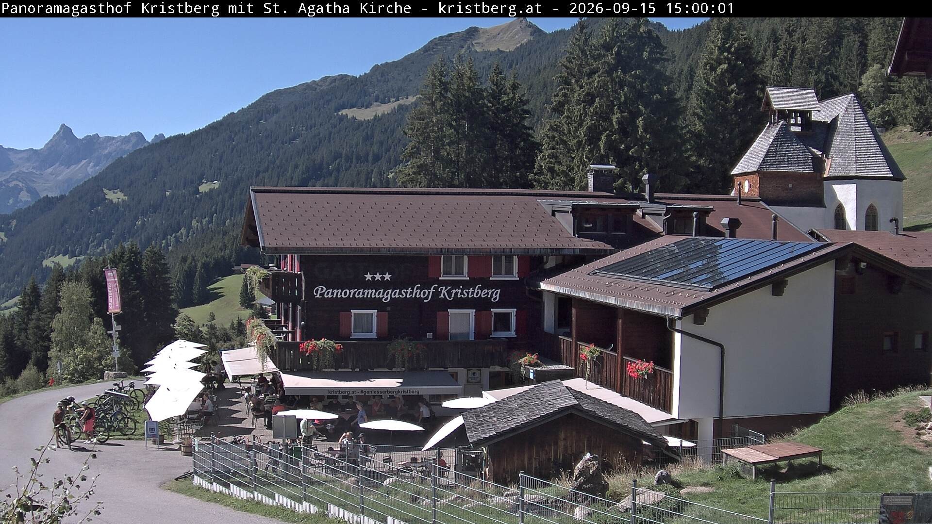 Archiv Foto Webcam Panoramagasthof Kristberg (Silbertal)