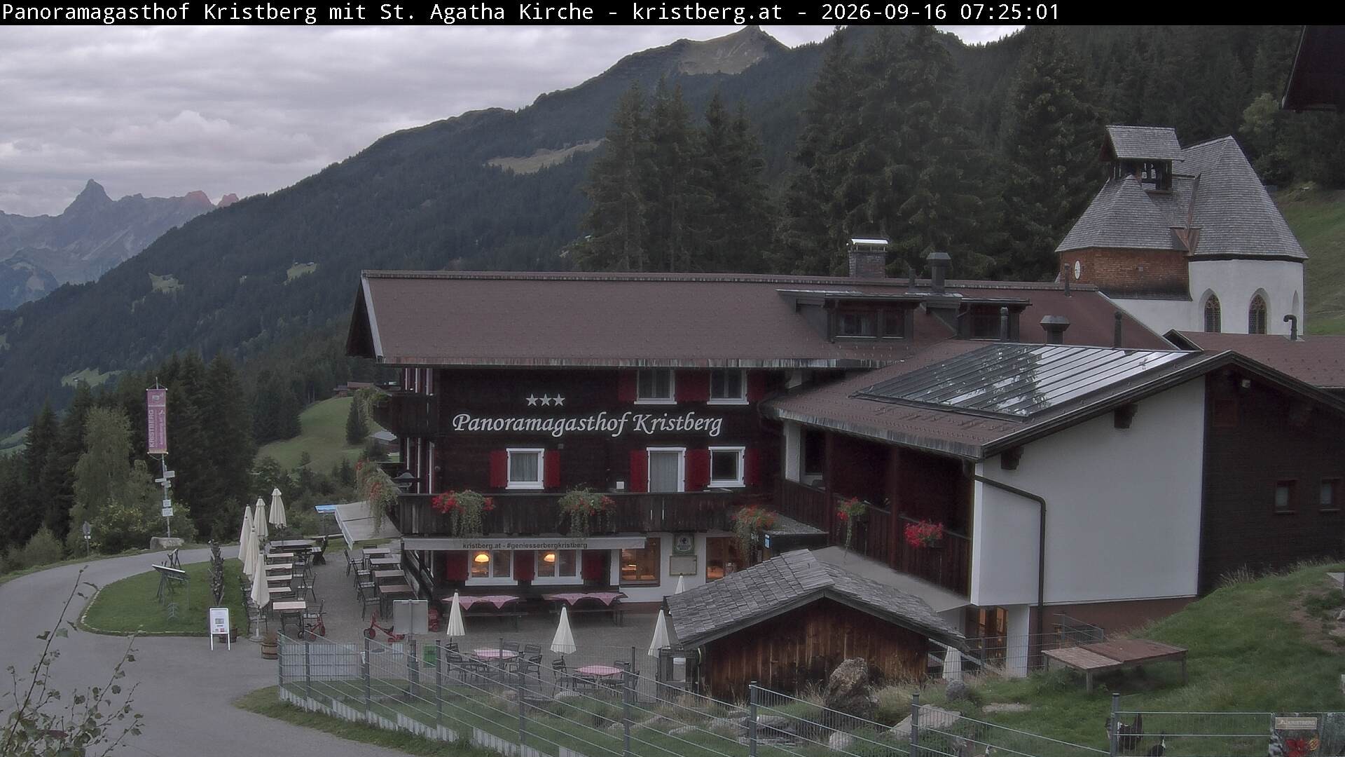 Archiv Foto Webcam Panoramagasthof Kristberg (Silbertal)