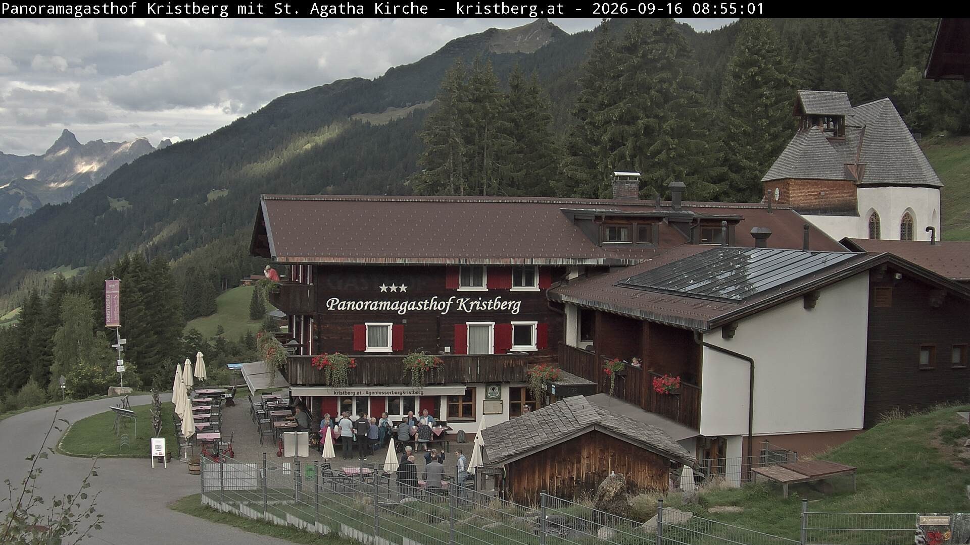 Archiv Foto Webcam Panoramagasthof Kristberg (Silbertal)