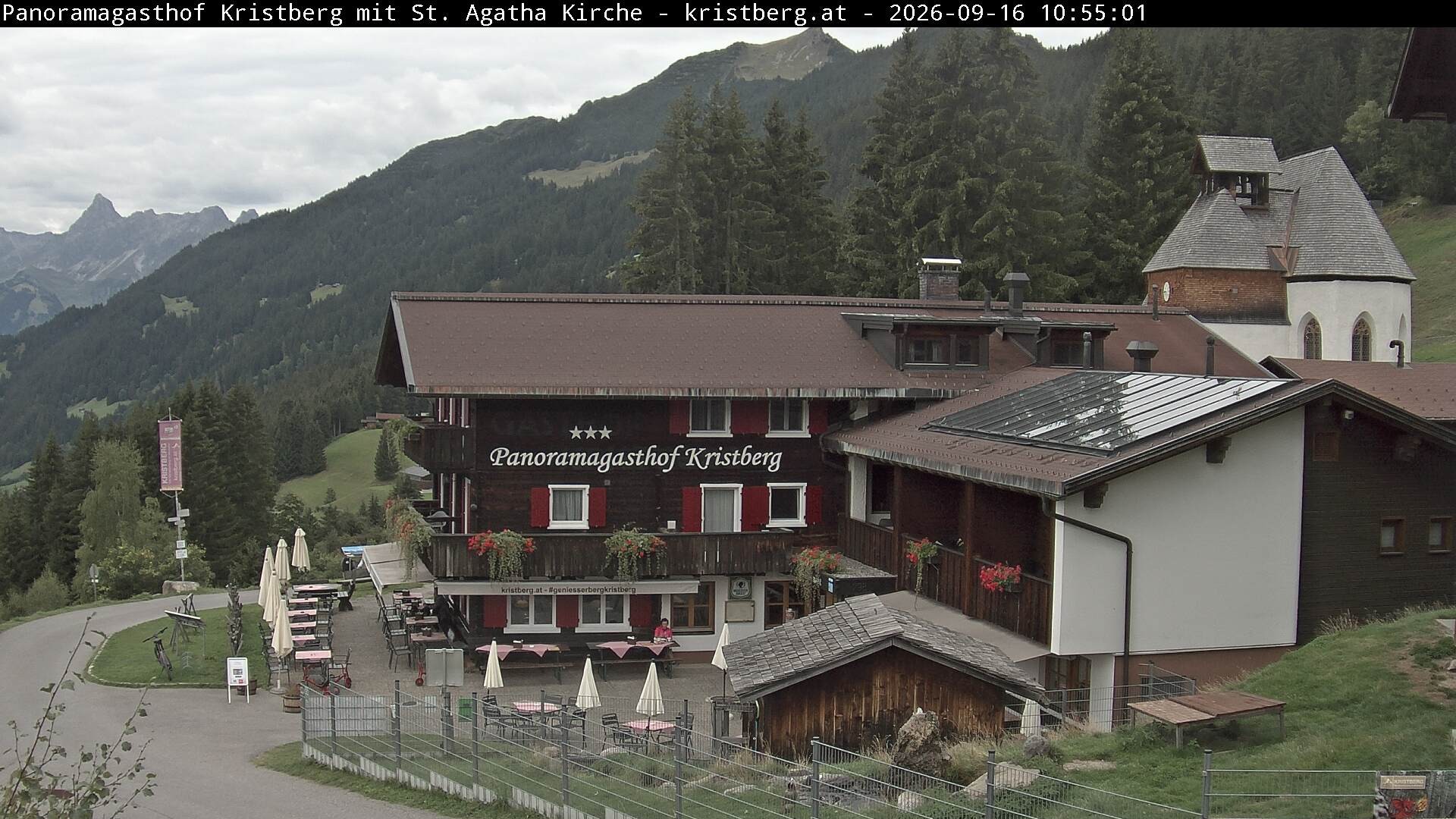Archiv Foto Webcam Panoramagasthof Kristberg (Silbertal)