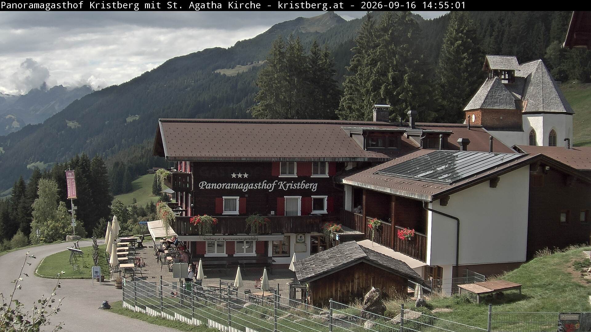 Archiv Foto Webcam Panoramagasthof Kristberg (Silbertal)