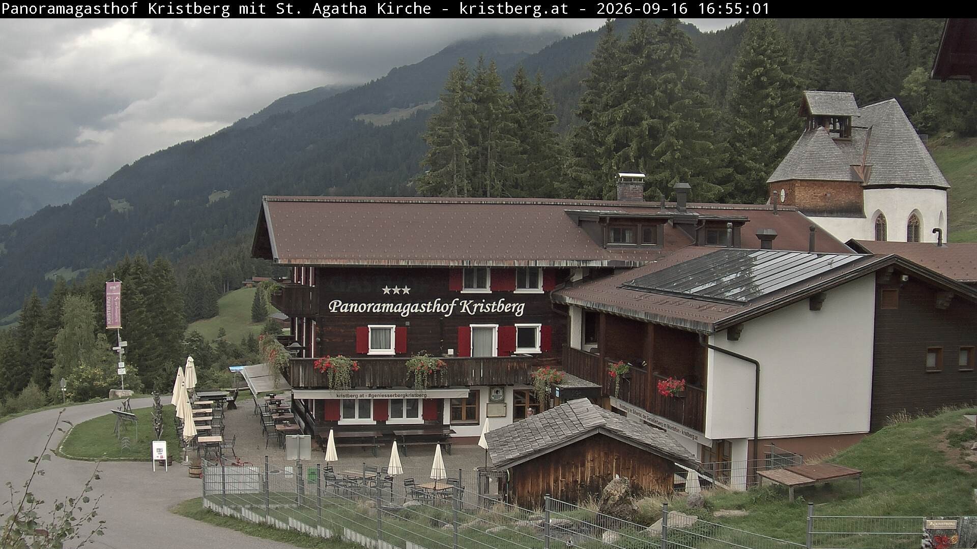 Archiv Foto Webcam Panoramagasthof Kristberg (Silbertal)