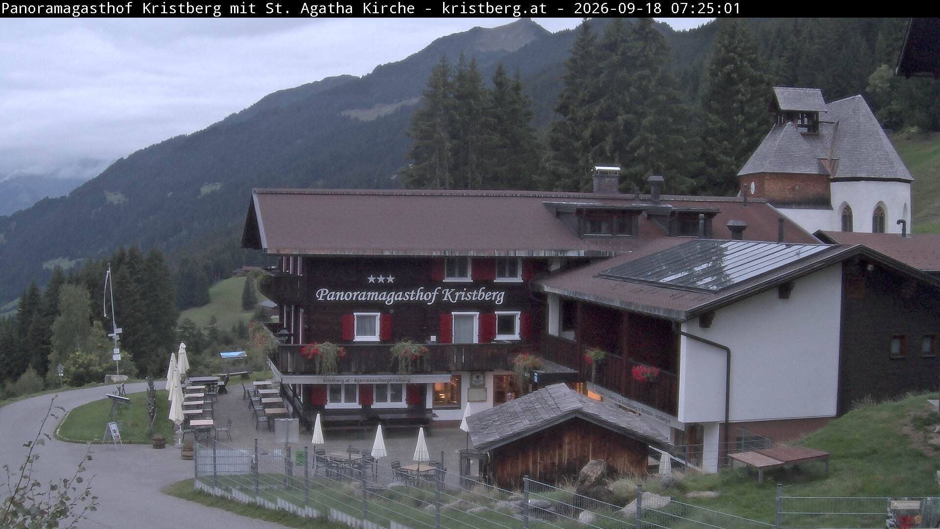 Archiv Foto Webcam Panoramagasthof Kristberg (Silbertal)