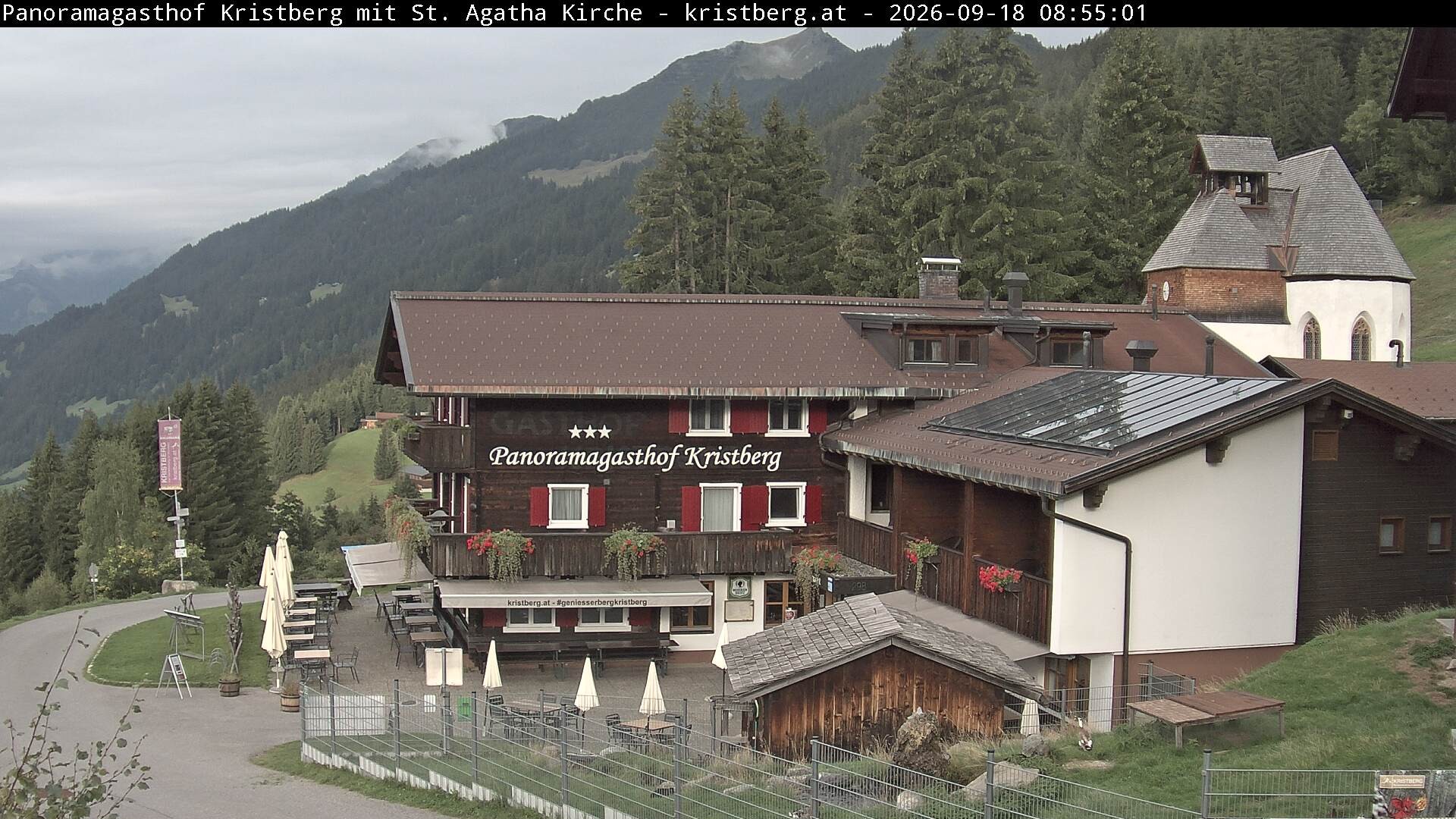 Archiv Foto Webcam Panoramagasthof Kristberg (Silbertal)