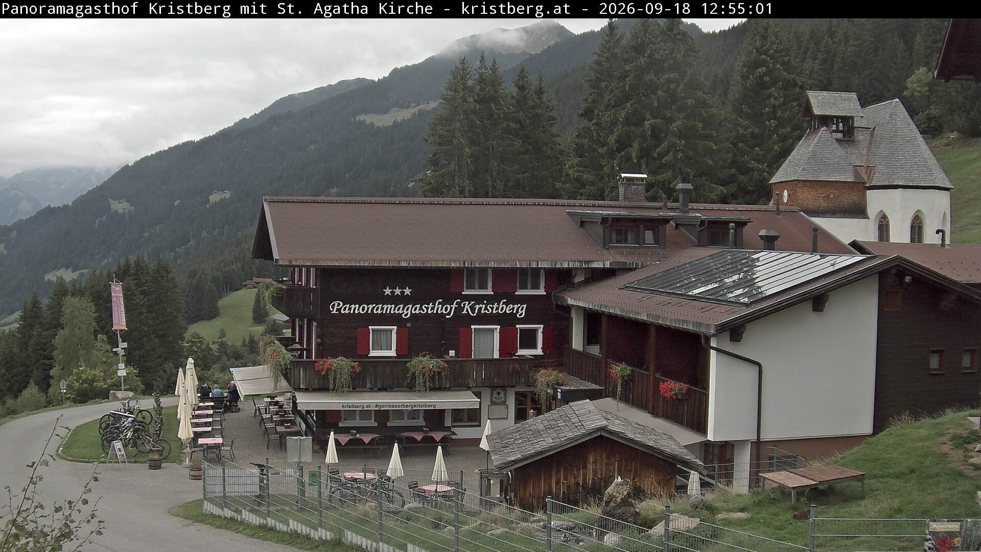 Archiv Foto Webcam Panoramagasthof Kristberg (Silbertal)