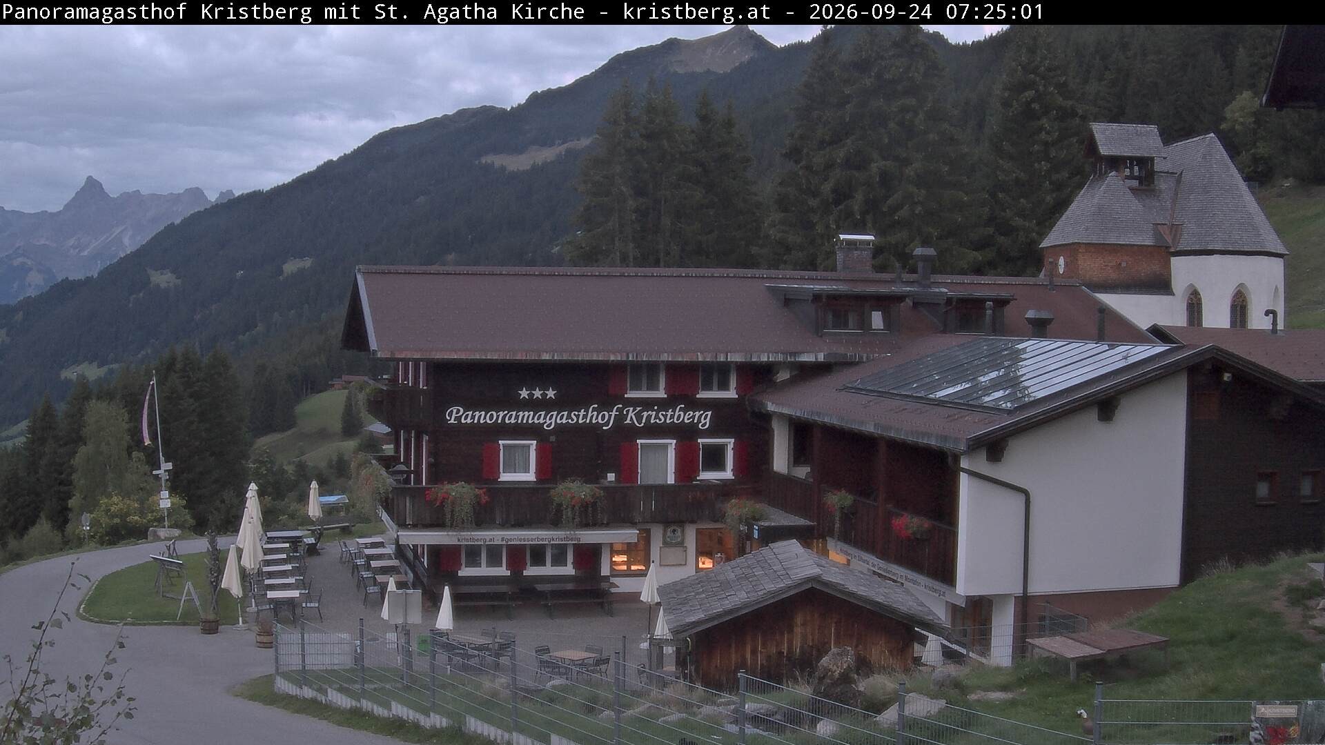 Archiv Foto Webcam Panoramagasthof Kristberg (Silbertal)