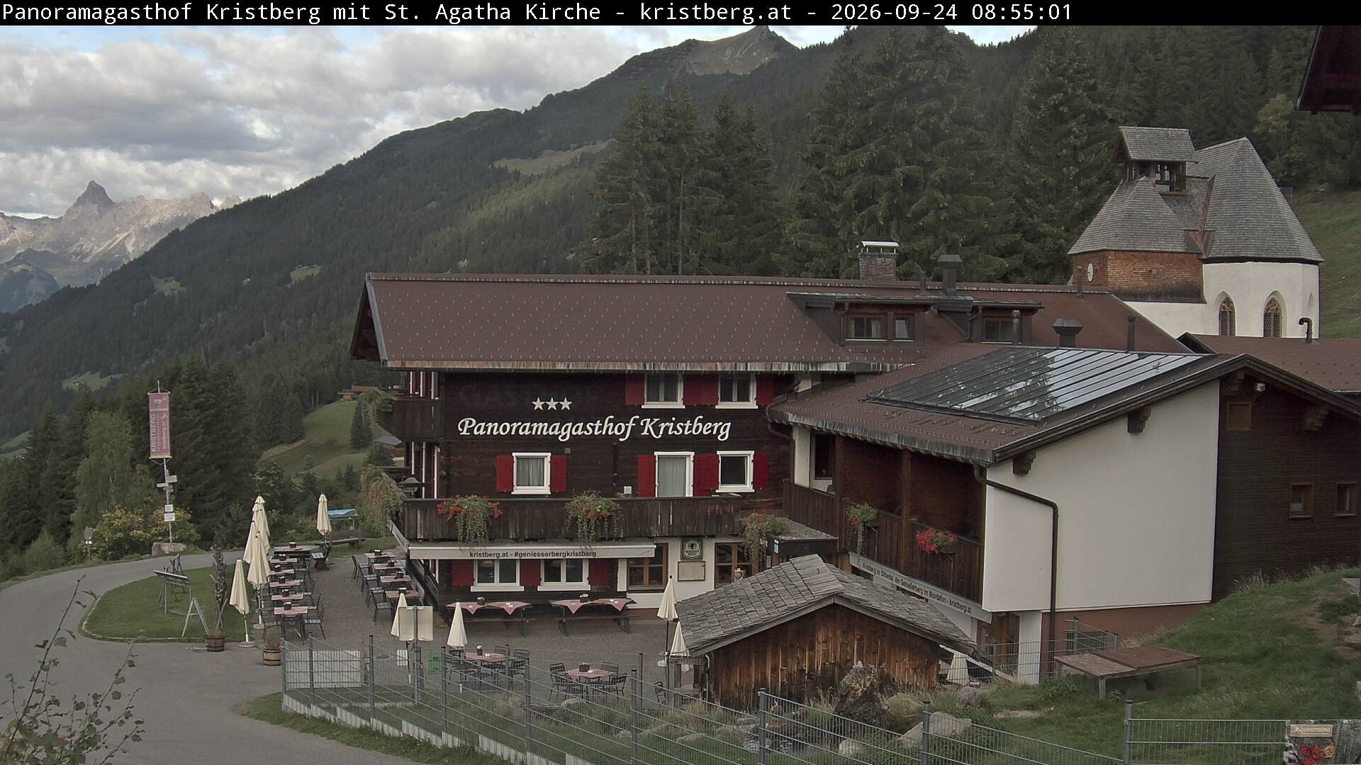 Archiv Foto Webcam Panoramagasthof Kristberg (Silbertal)