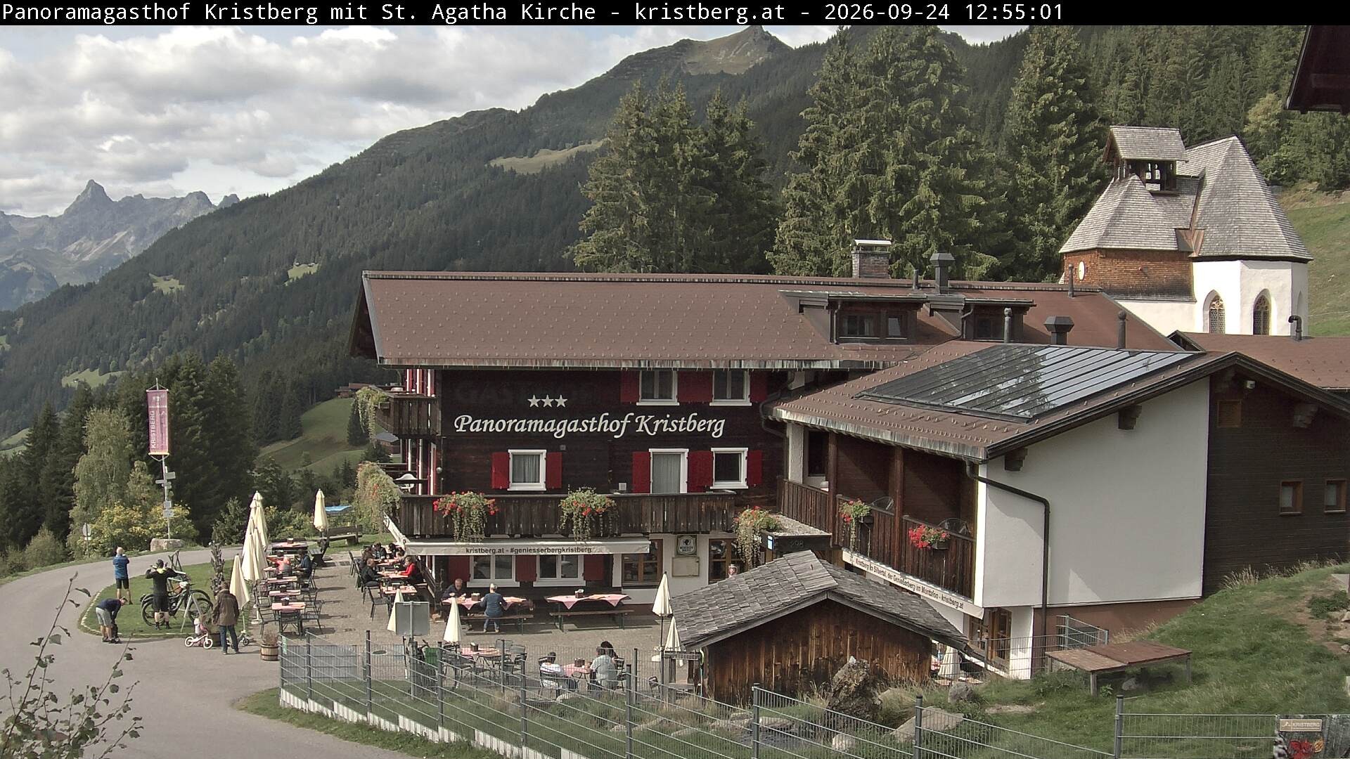 Archiv Foto Webcam Panoramagasthof Kristberg (Silbertal)