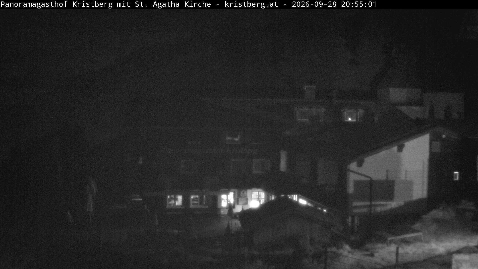 Archived image Webcam Restaurant "Panoramagasthof Kristberg" in Silbertal