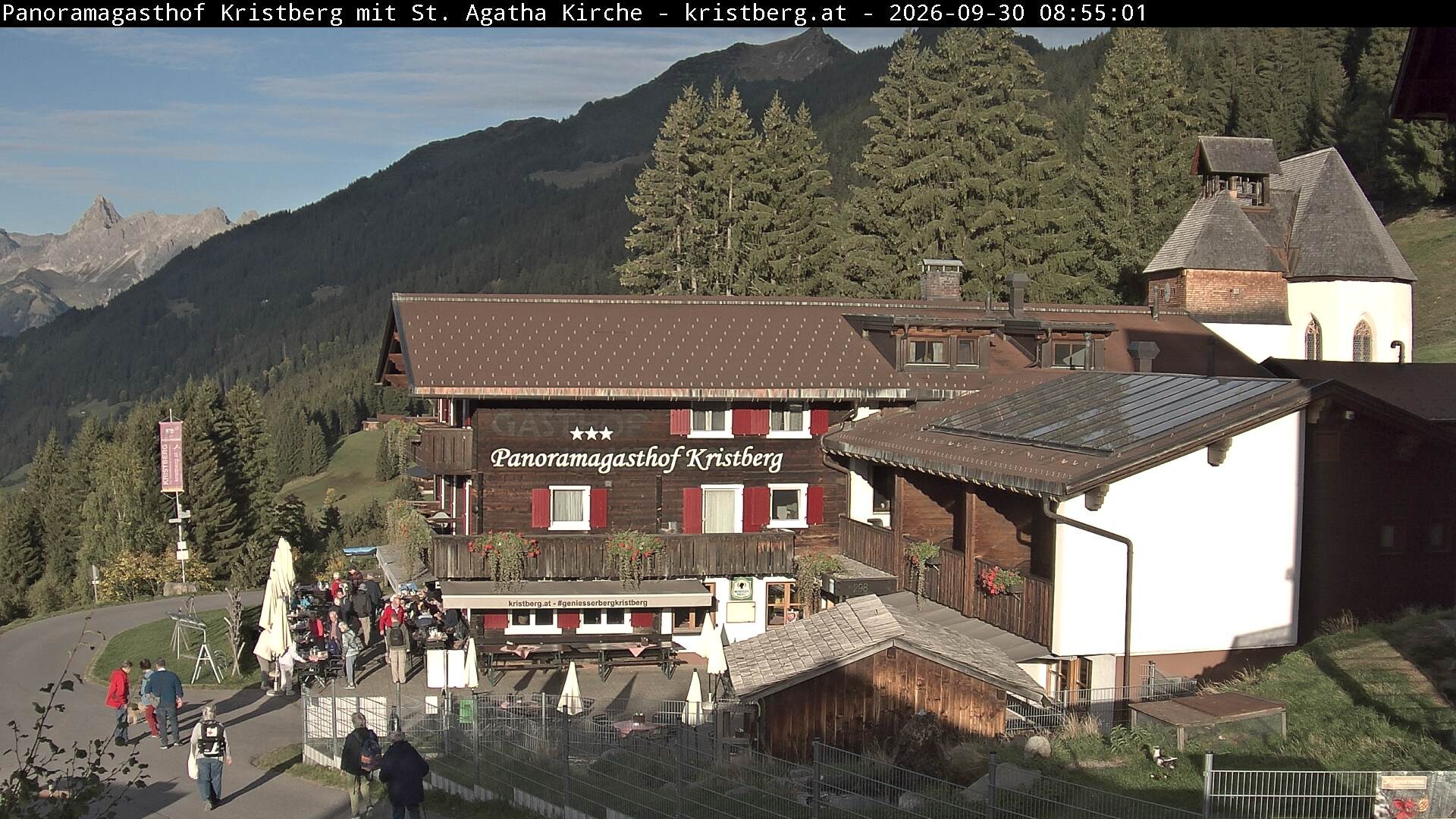 Archiv Foto Webcam Panoramagasthof Kristberg (Silbertal)