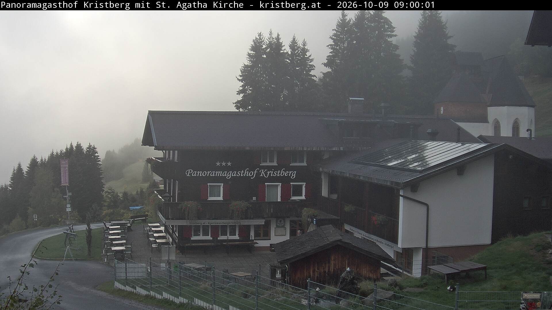 Archiv Foto Webcam Panoramagasthof Kristberg (Silbertal)
