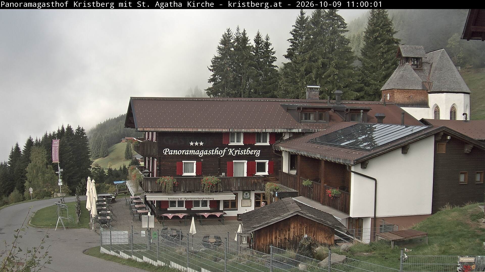 Archiv Foto Webcam Panoramagasthof Kristberg (Silbertal)