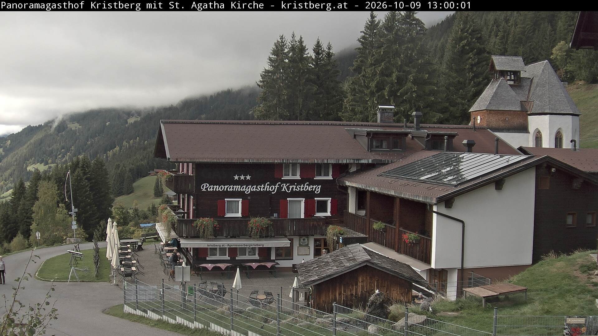 Archiv Foto Webcam Panoramagasthof Kristberg (Silbertal)