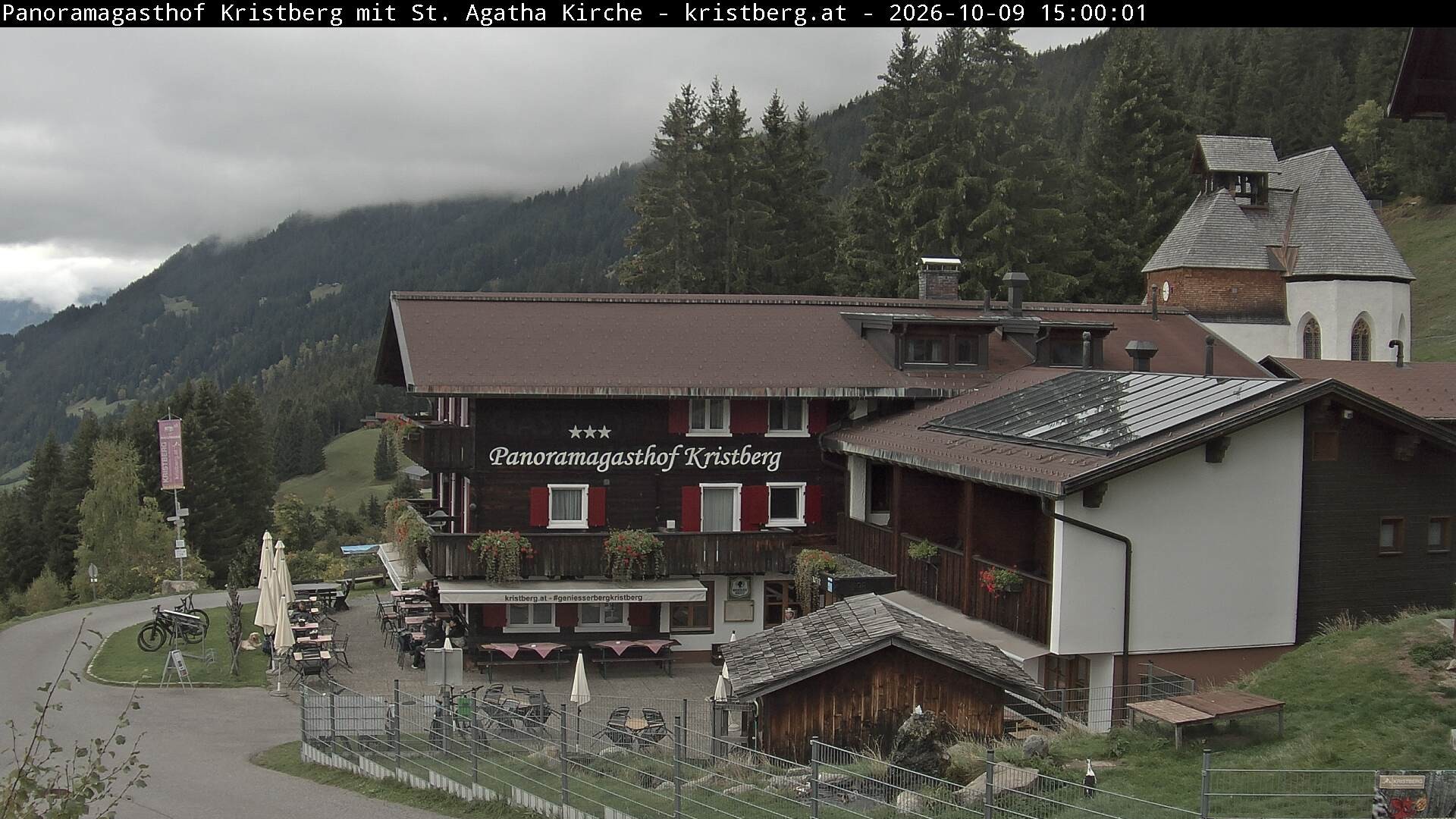 Archiv Foto Webcam Panoramagasthof Kristberg (Silbertal)