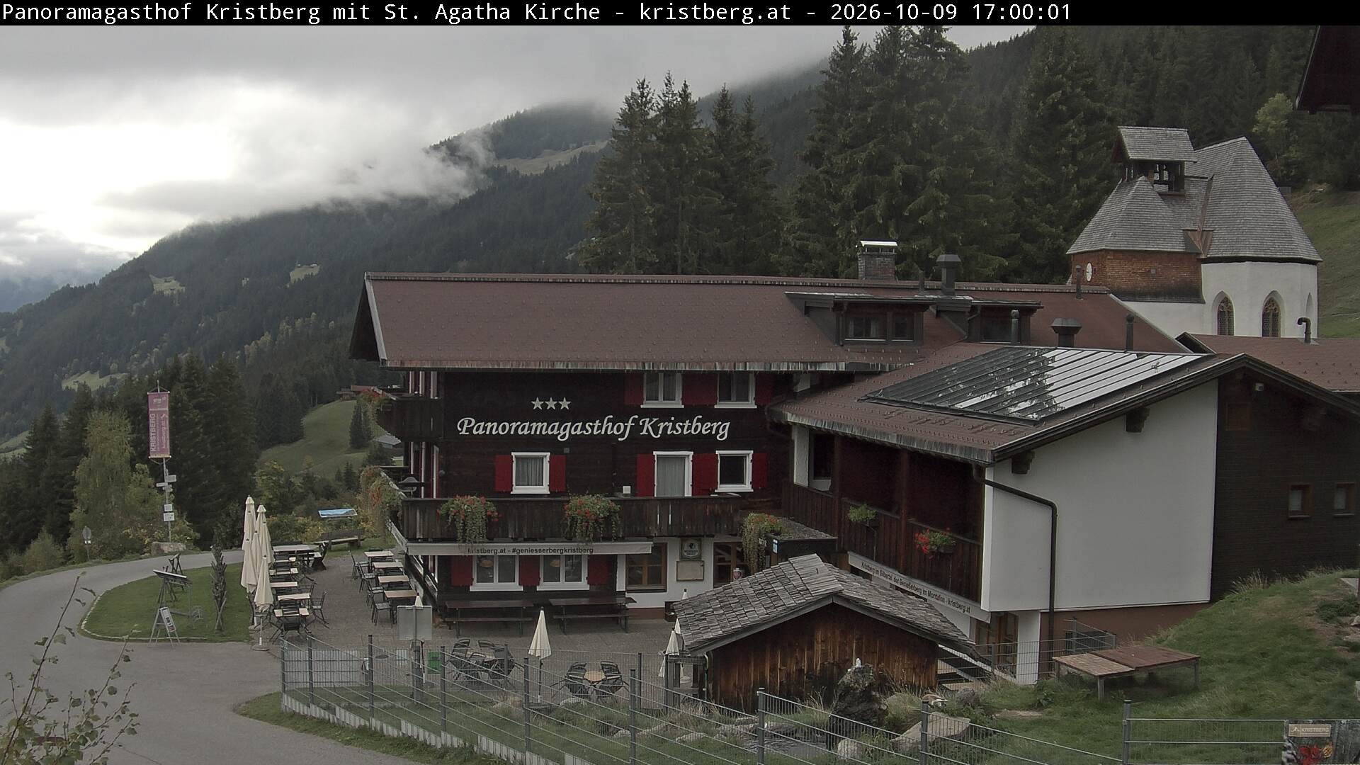 Archiv Foto Webcam Panoramagasthof Kristberg (Silbertal)