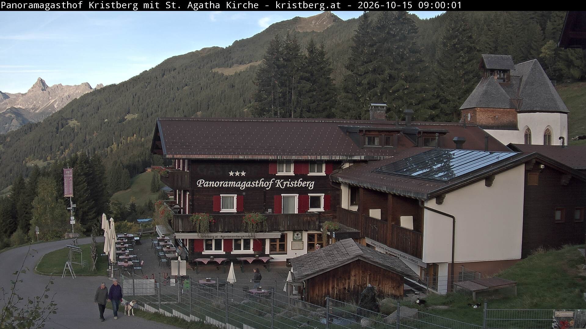 Archiv Foto Webcam Panoramagasthof Kristberg (Silbertal)