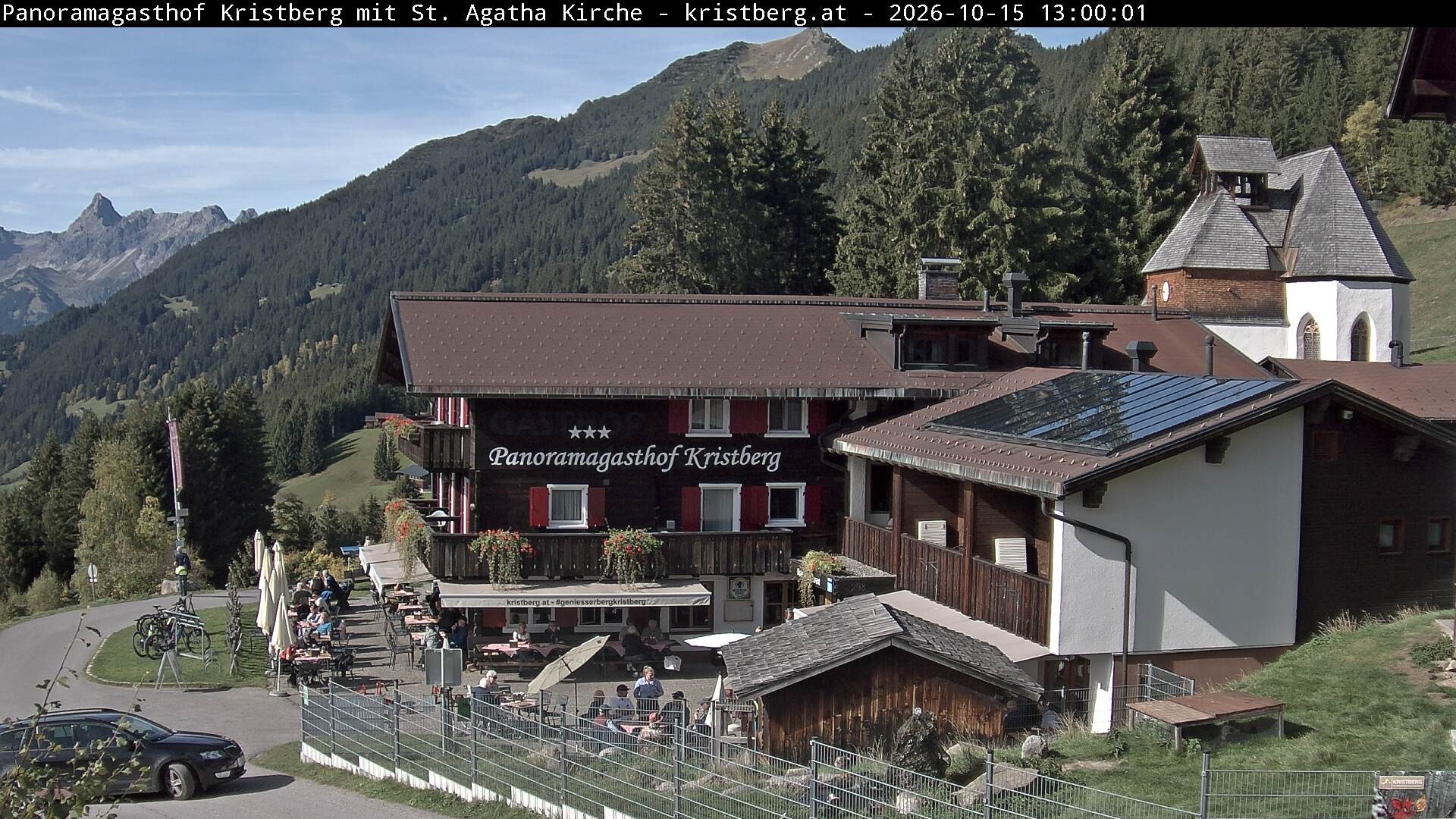 Archiv Foto Webcam Panoramagasthof Kristberg (Silbertal)