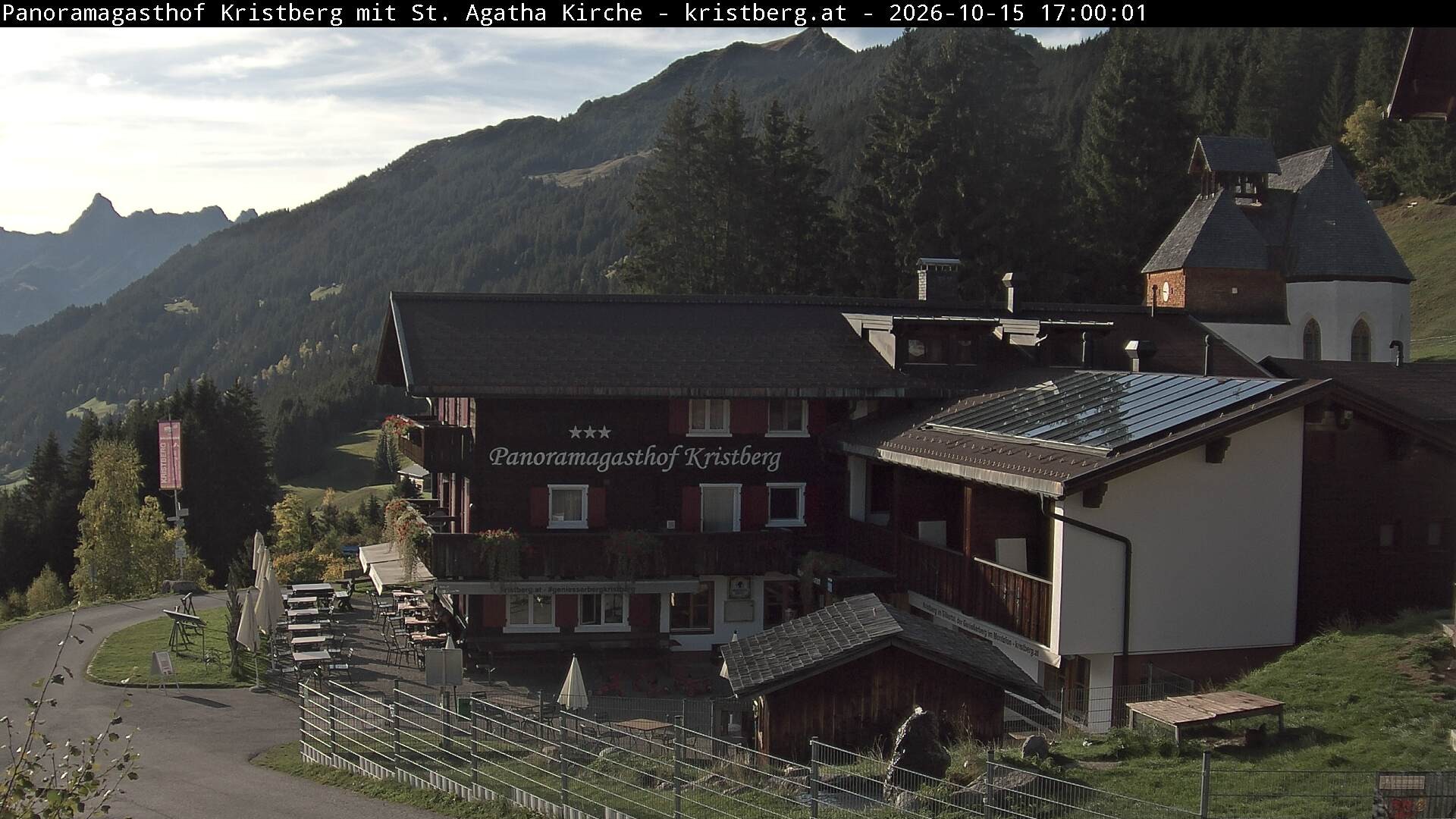 Archiv Foto Webcam Panoramagasthof Kristberg (Silbertal)