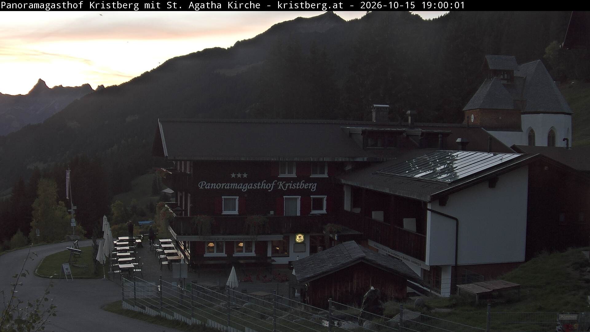 Archiv Foto Webcam Panoramagasthof Kristberg (Silbertal)