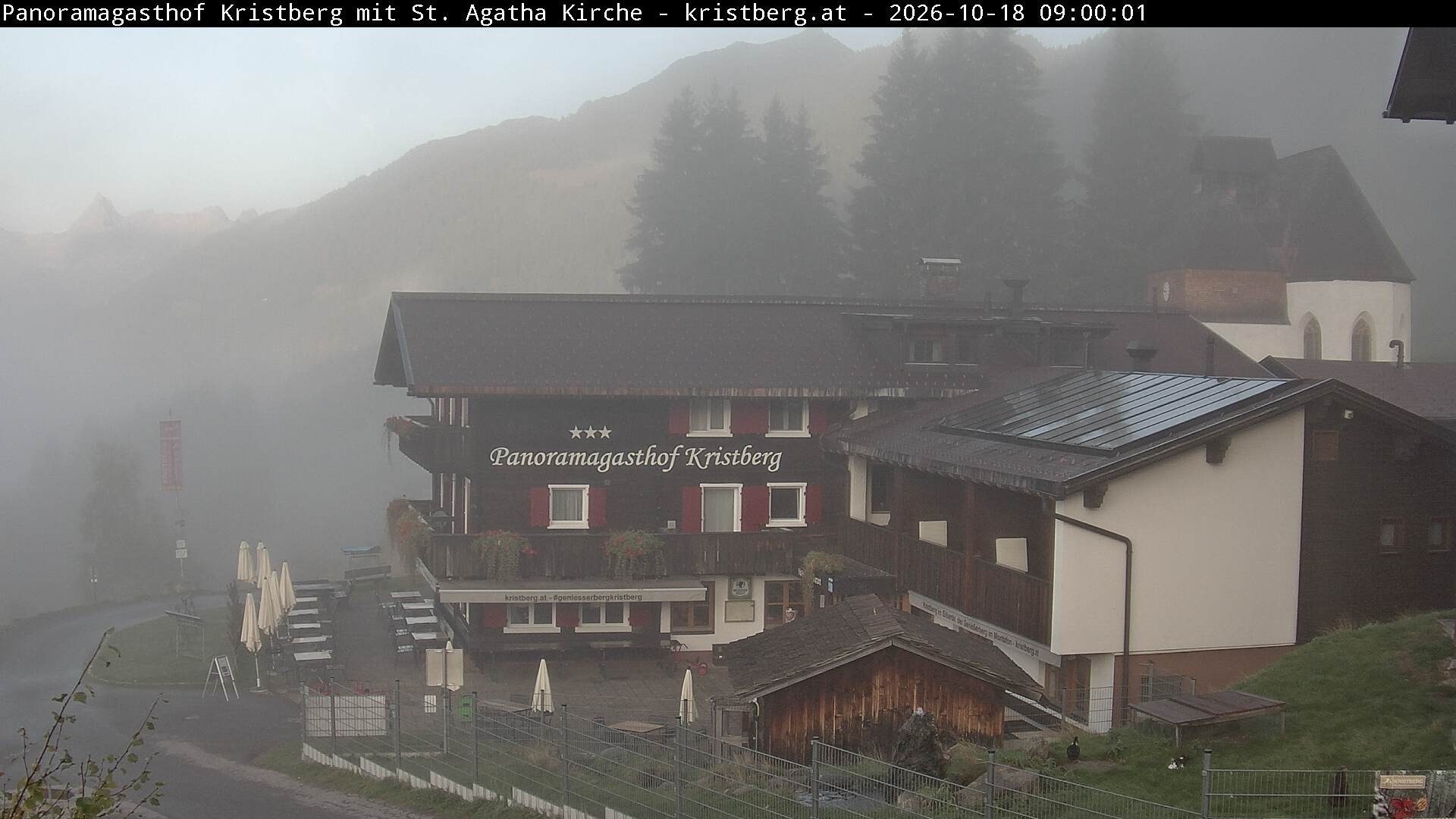 Archiv Foto Webcam Panoramagasthof Kristberg (Silbertal)