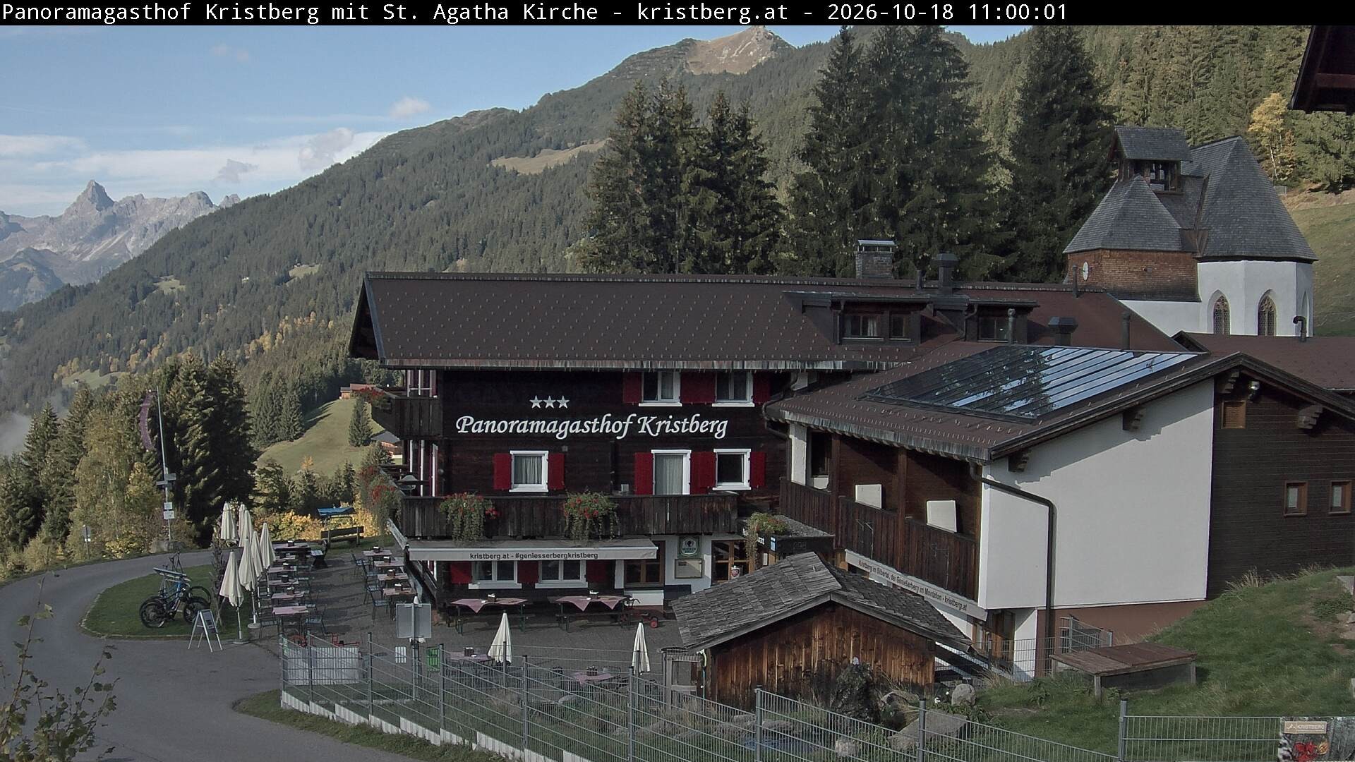 Archiv Foto Webcam Panoramagasthof Kristberg (Silbertal)