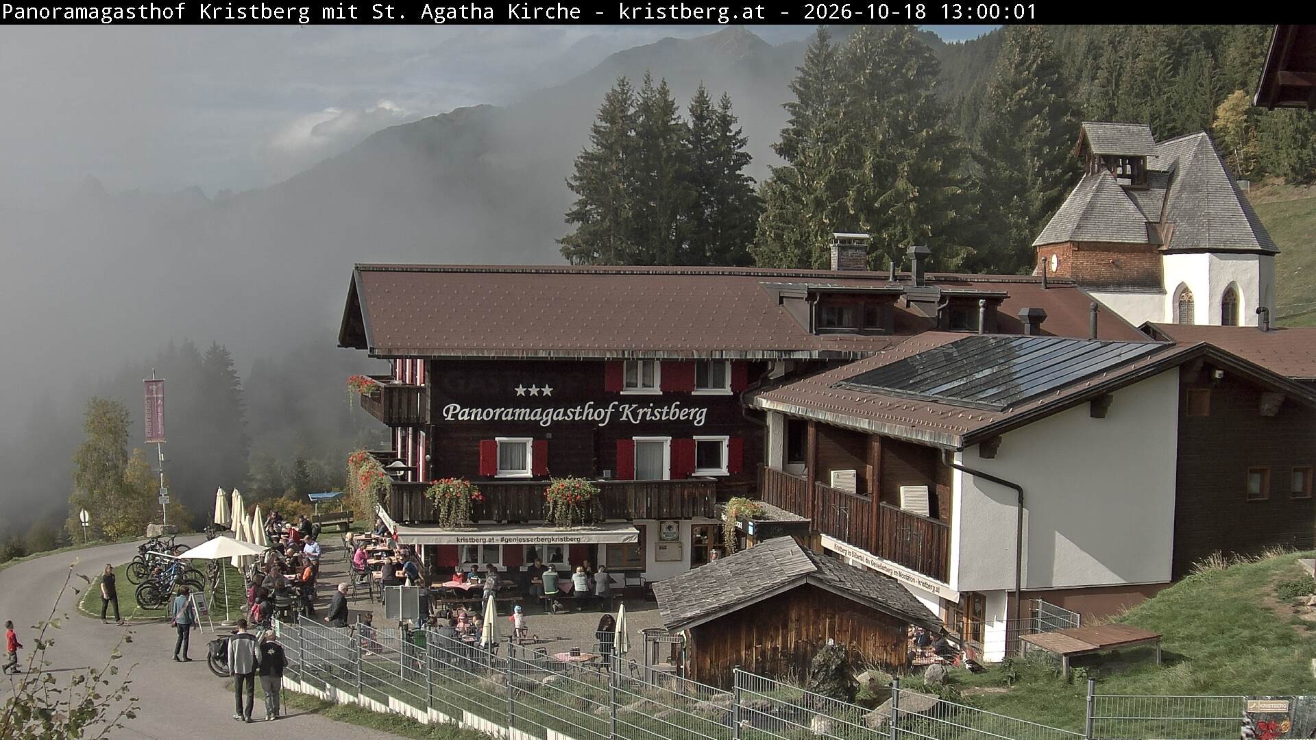 Archiv Foto Webcam Panoramagasthof Kristberg (Silbertal)