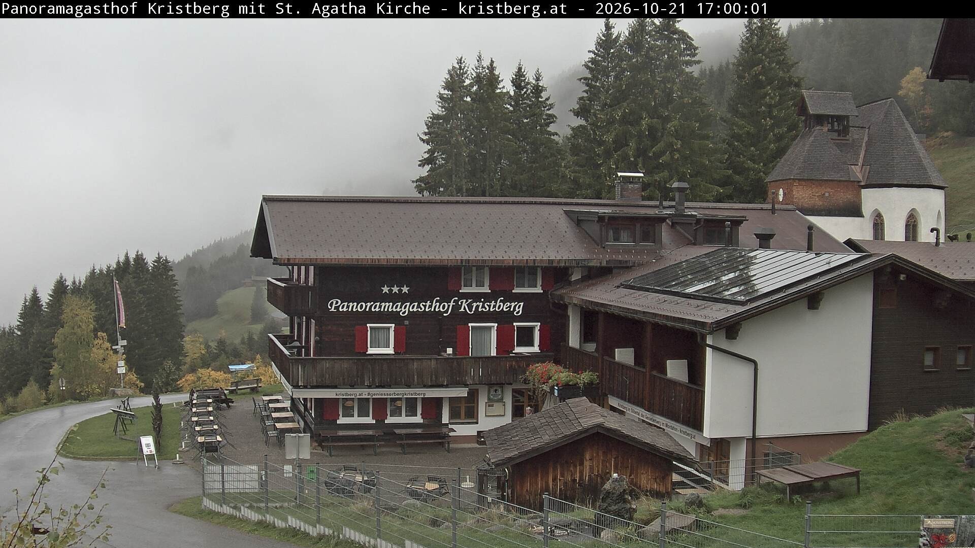 Archiv Foto Webcam Panoramagasthof Kristberg (Silbertal)