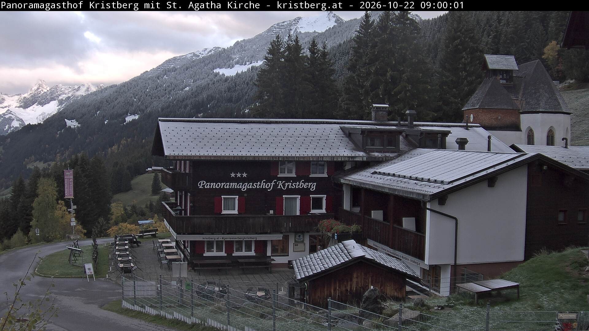 Archiv Foto Webcam Panoramagasthof Kristberg (Silbertal)