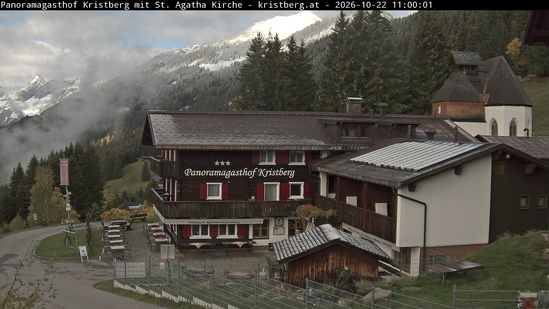 Archiv Foto Webcam Panoramagasthof Kristberg (Silbertal)