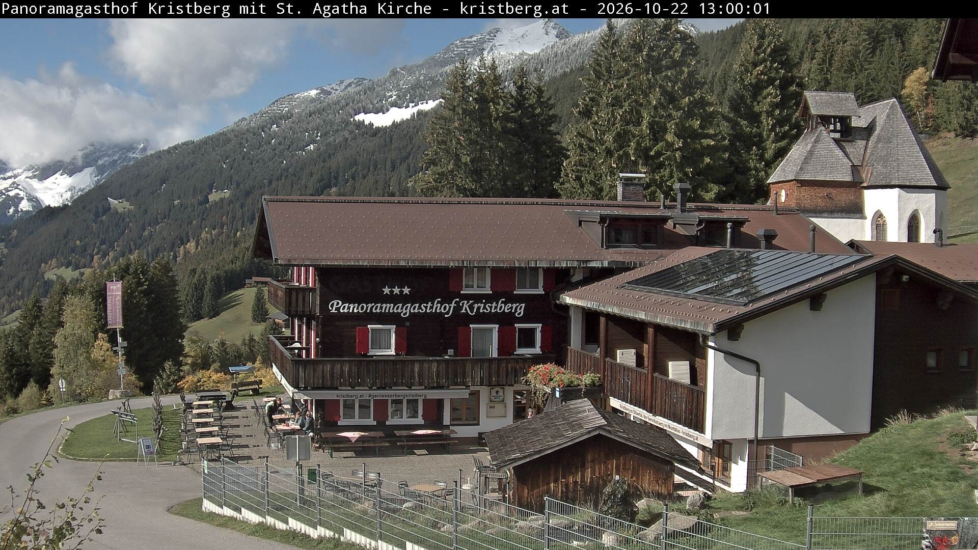 Archiv Foto Webcam Panoramagasthof Kristberg (Silbertal)