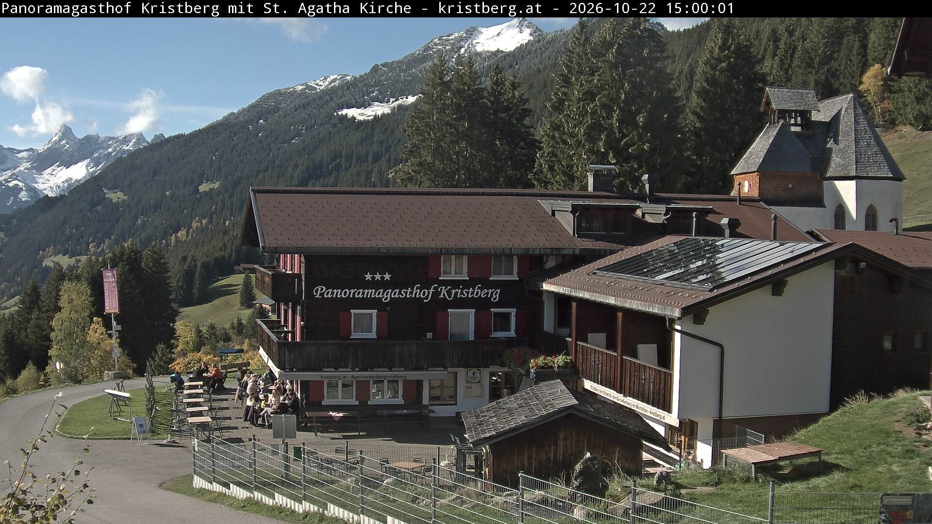 Archiv Foto Webcam Panoramagasthof Kristberg (Silbertal)