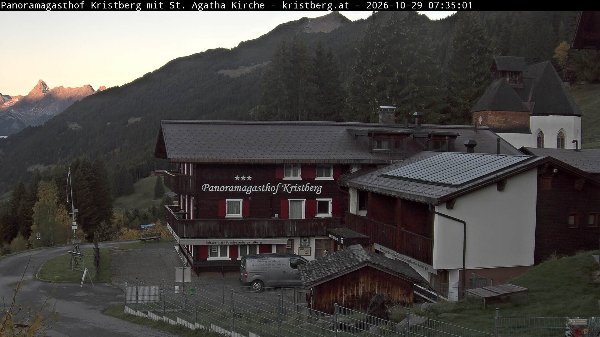 Archiv Foto Webcam Panoramagasthof Kristberg (Silbertal)