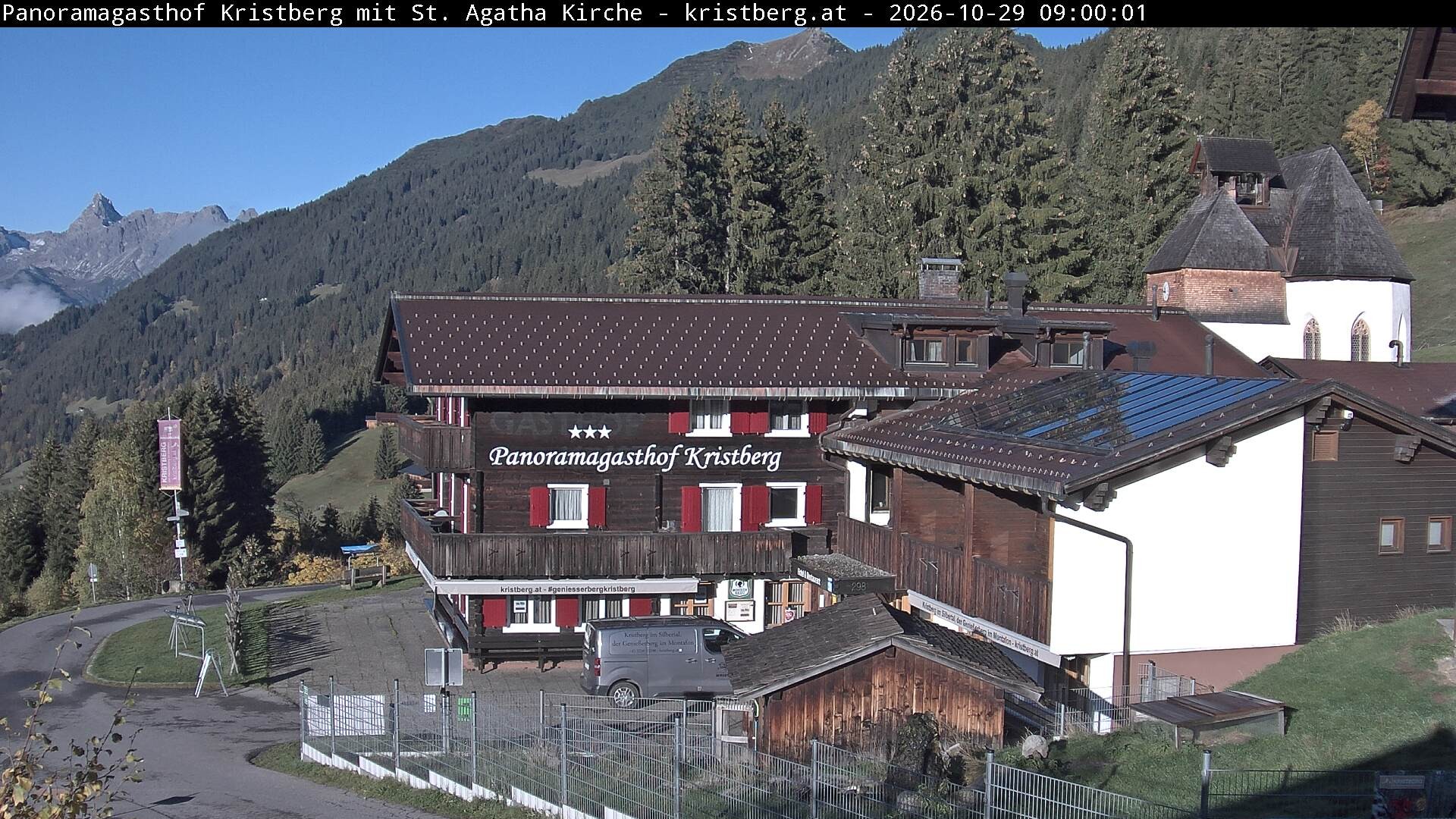 Archiv Foto Webcam Panoramagasthof Kristberg (Silbertal)