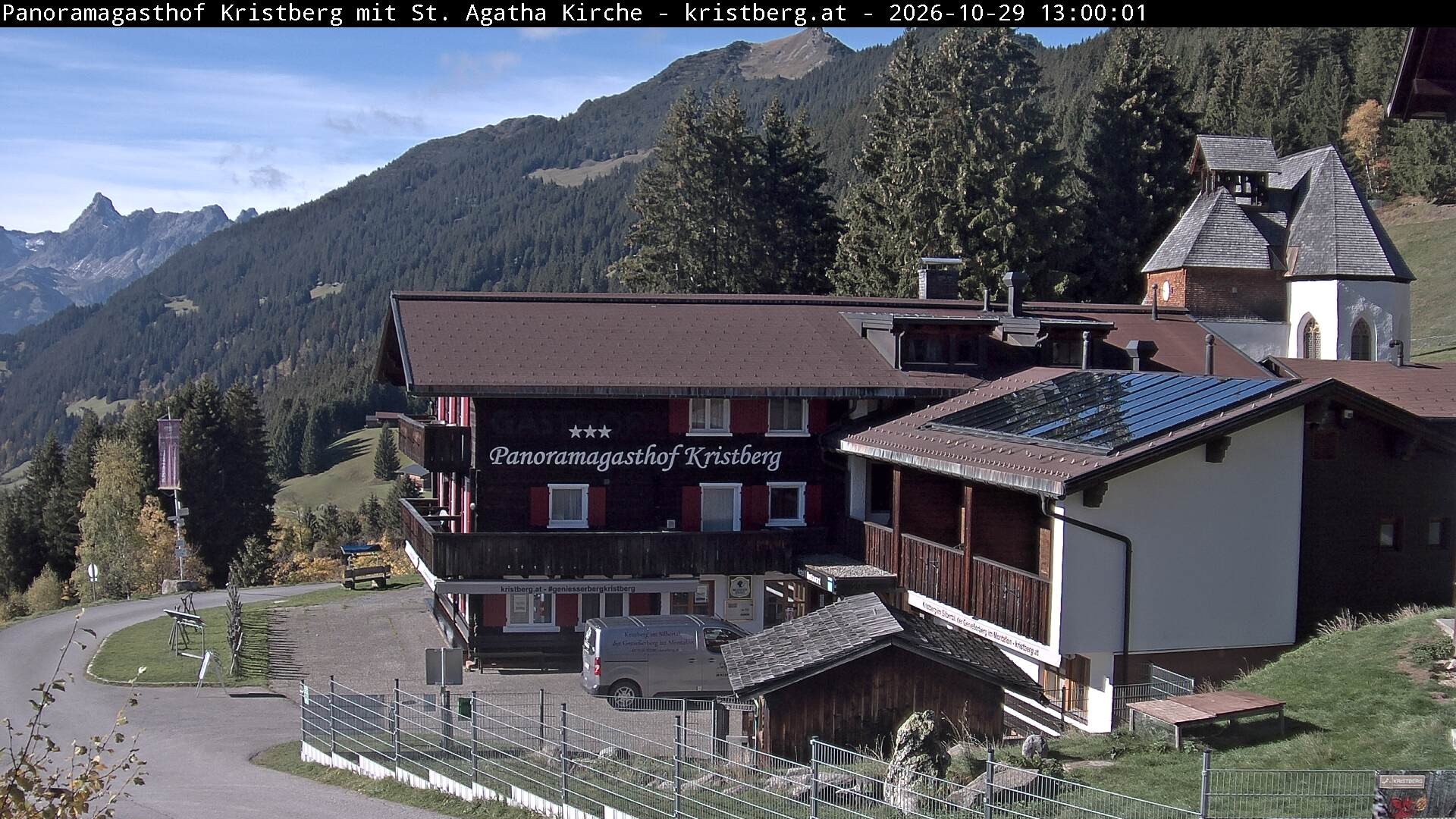 Archiv Foto Webcam Panoramagasthof Kristberg (Silbertal)