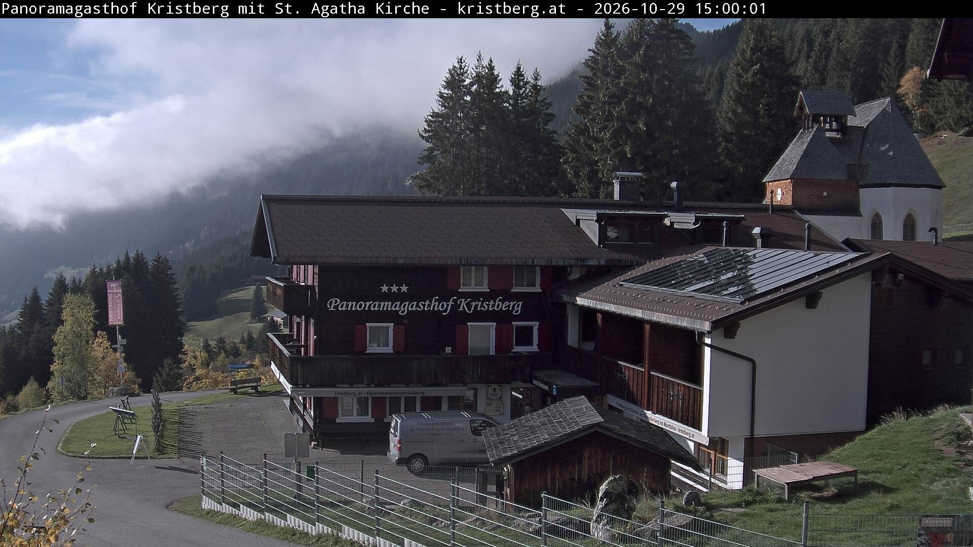 Archiv Foto Webcam Panoramagasthof Kristberg (Silbertal)