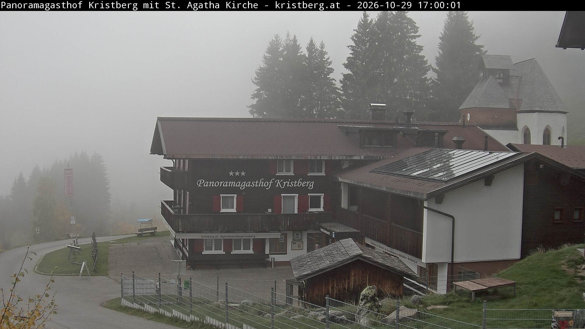 Archiv Foto Webcam Panoramagasthof Kristberg (Silbertal)