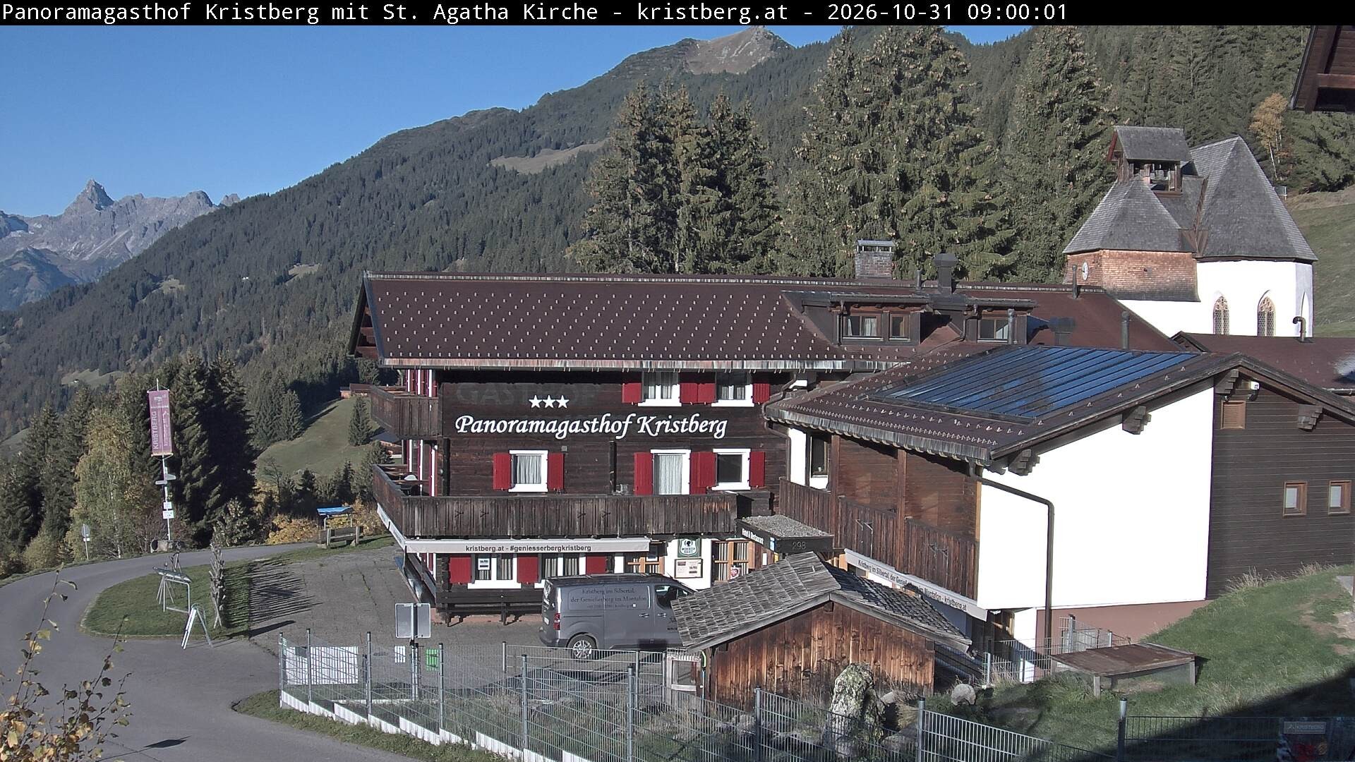 Archiv Foto Webcam Panoramagasthof Kristberg (Silbertal)