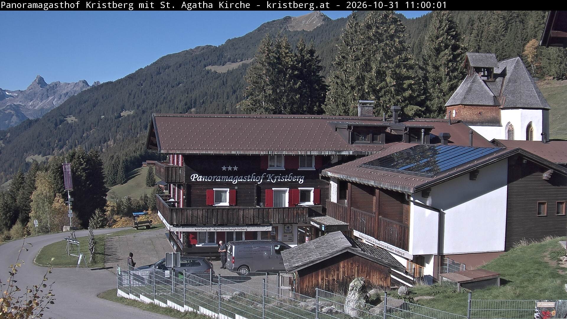 Archiv Foto Webcam Panoramagasthof Kristberg (Silbertal)