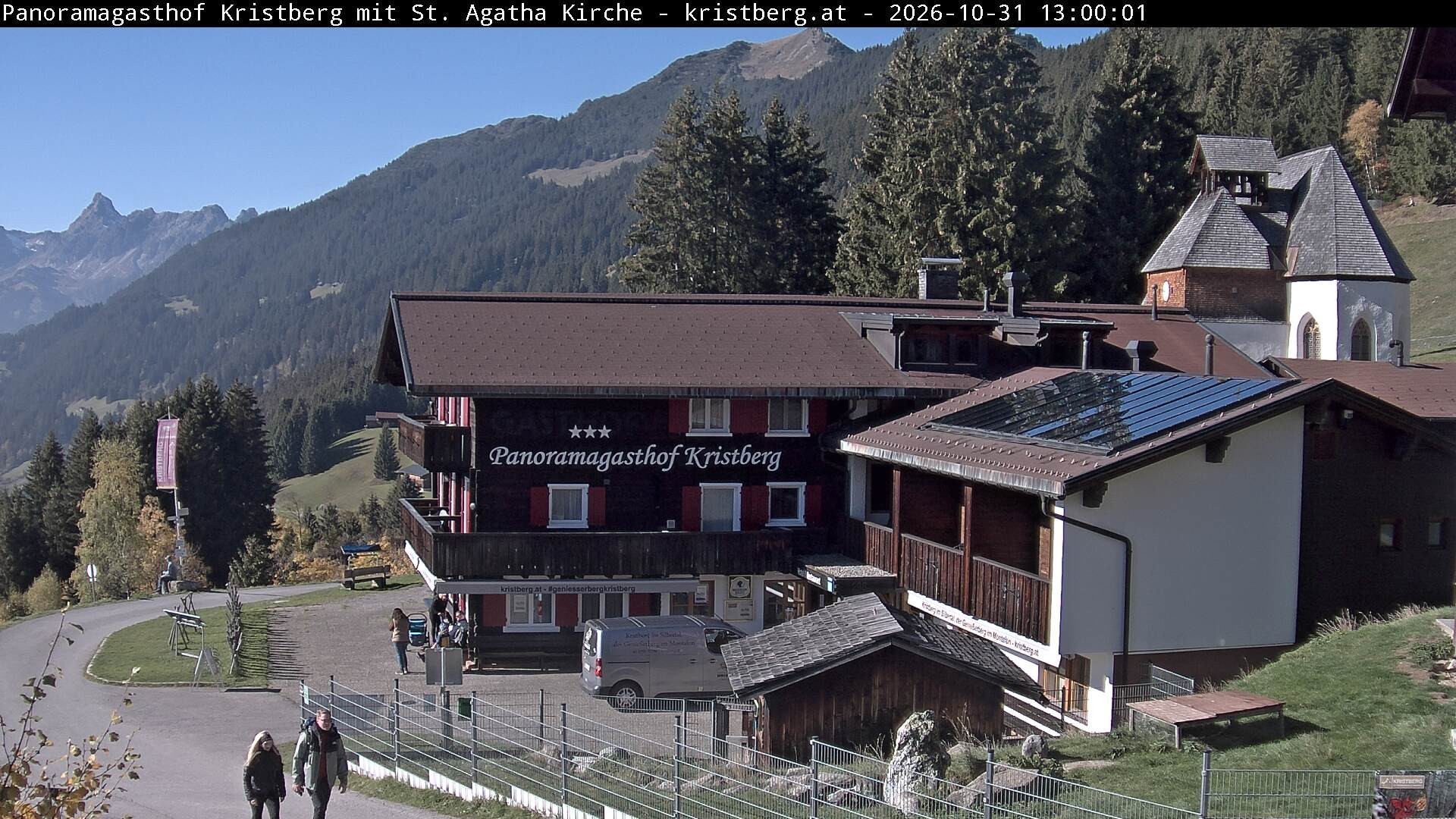 Archiv Foto Webcam Panoramagasthof Kristberg (Silbertal)