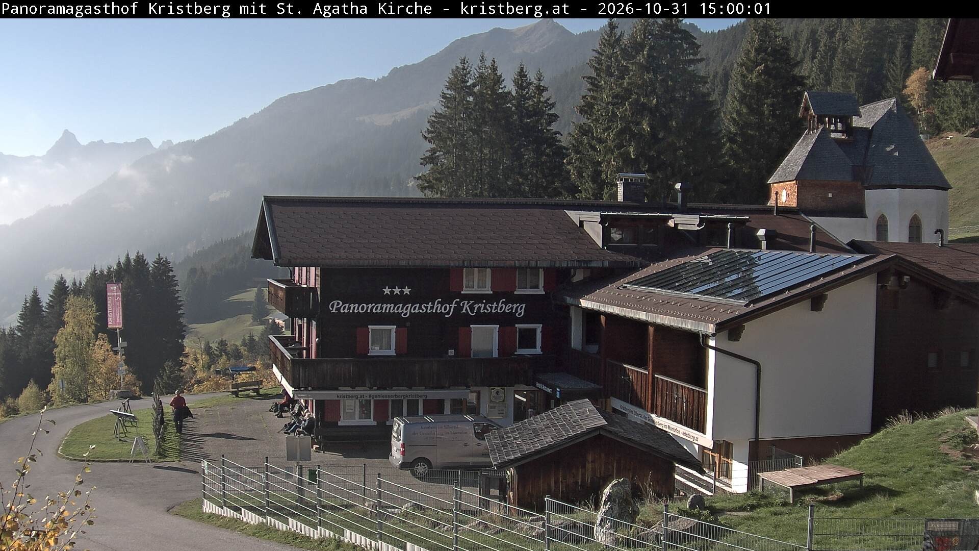 Archiv Foto Webcam Panoramagasthof Kristberg (Silbertal)