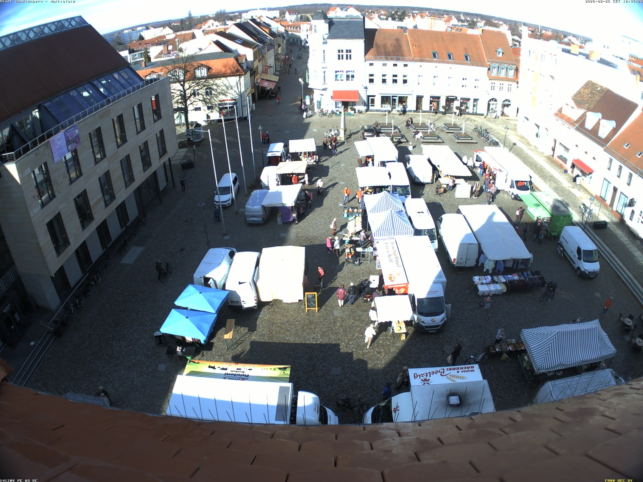 Archived image Webcam City Center Senftenberg