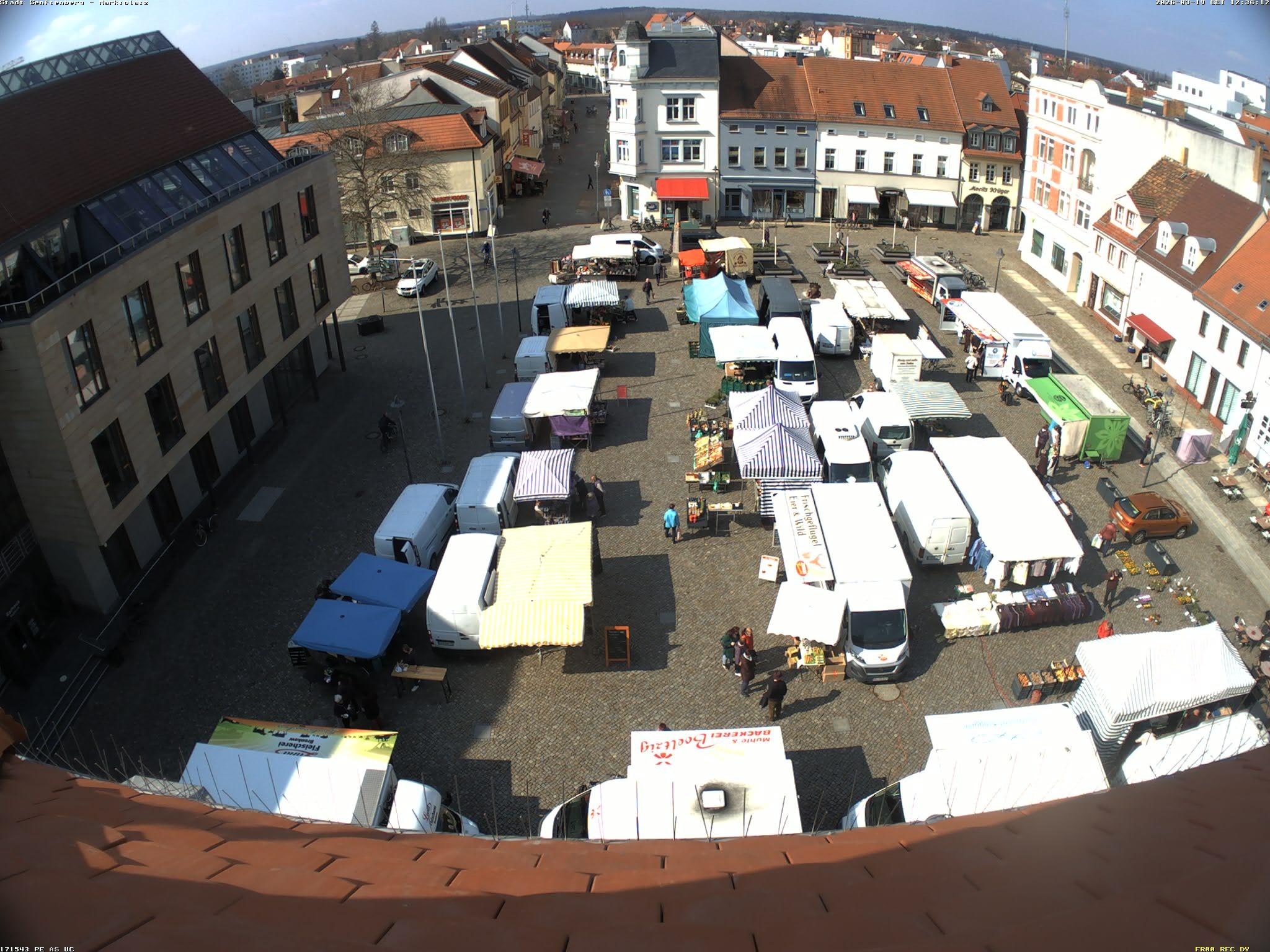 Archiv Foto Webcam Senftenberg Stadtzentrum