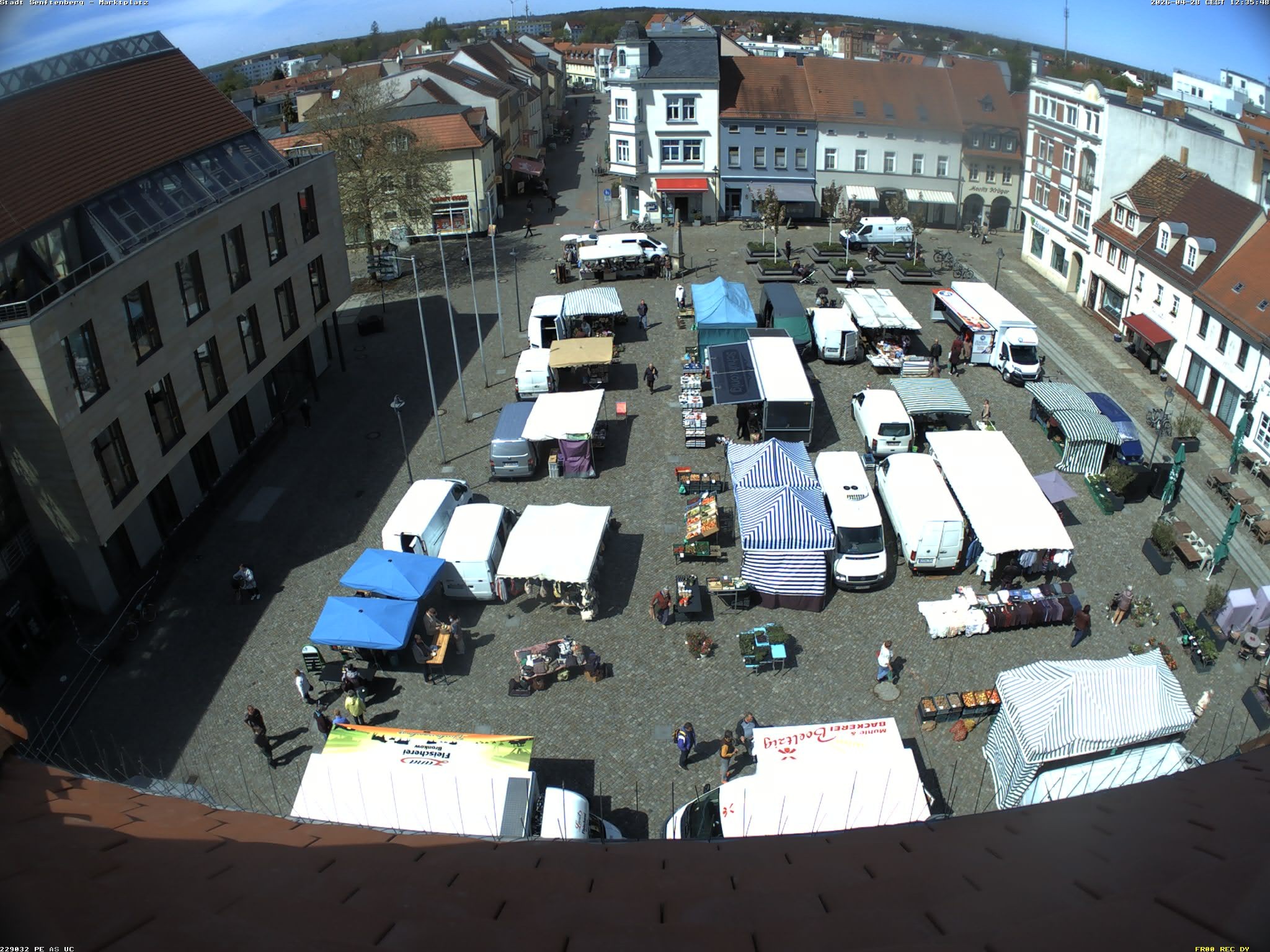 Archiv Foto Webcam Senftenberg Stadtzentrum