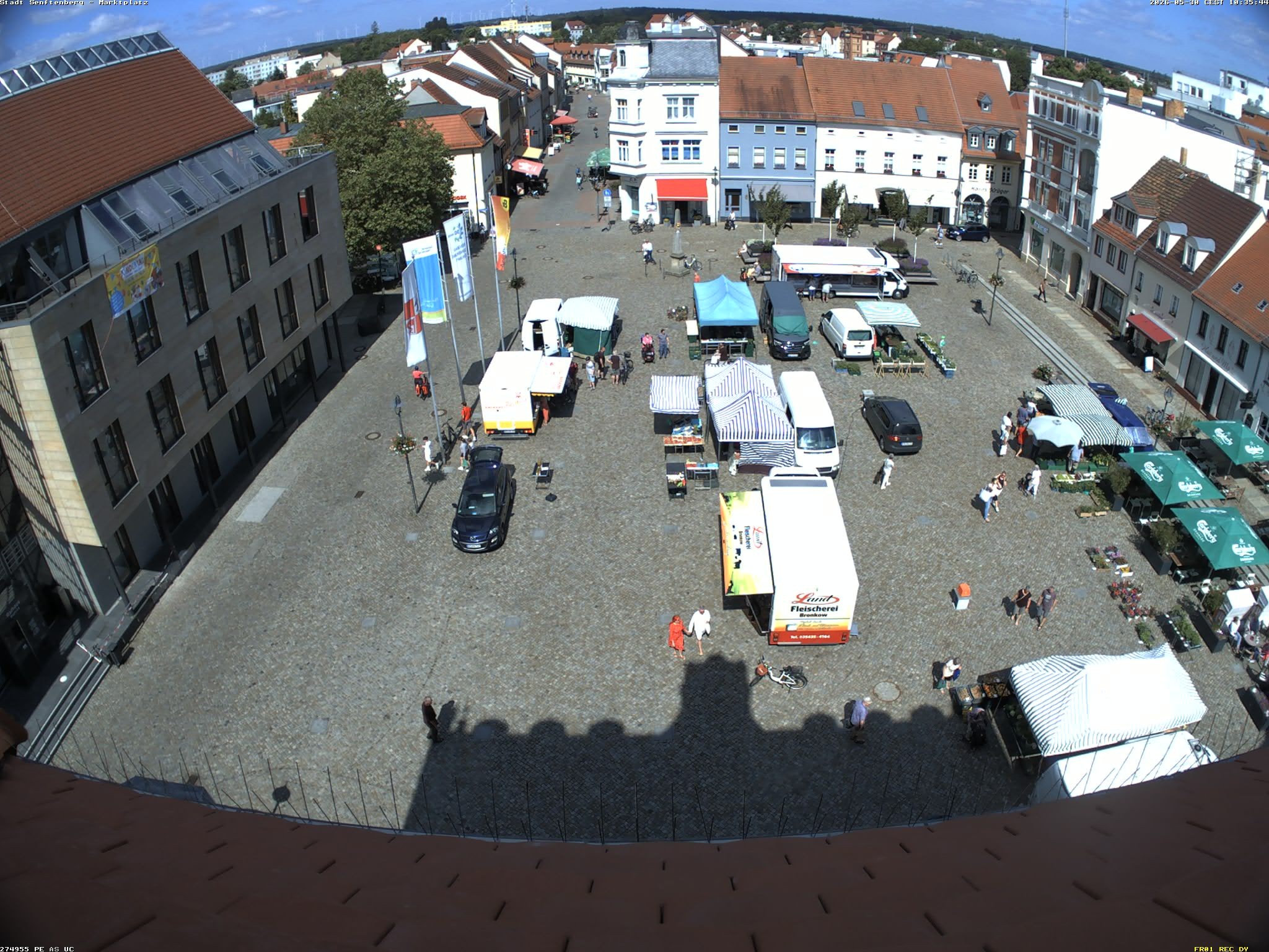 Archiv Foto Webcam Senftenberg Stadtzentrum