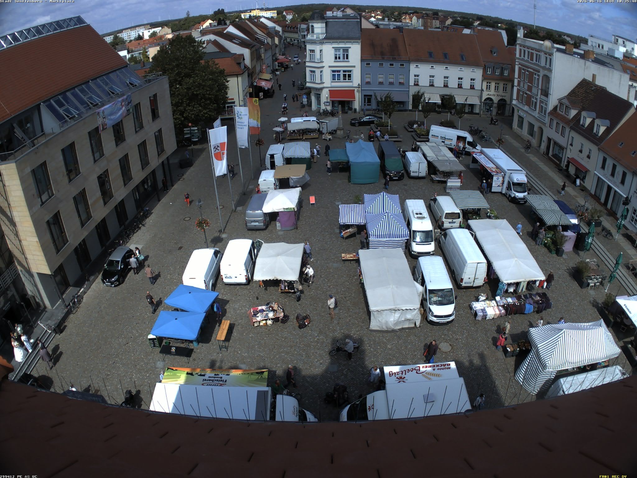 Archiv Foto Webcam Senftenberg Stadtzentrum