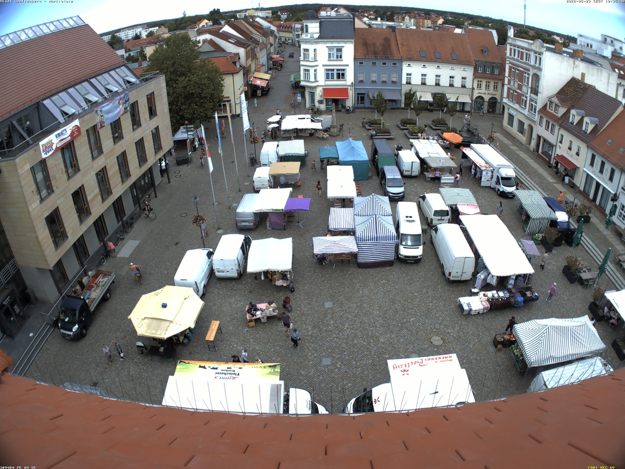 Archiv Foto Webcam Senftenberg Stadtzentrum