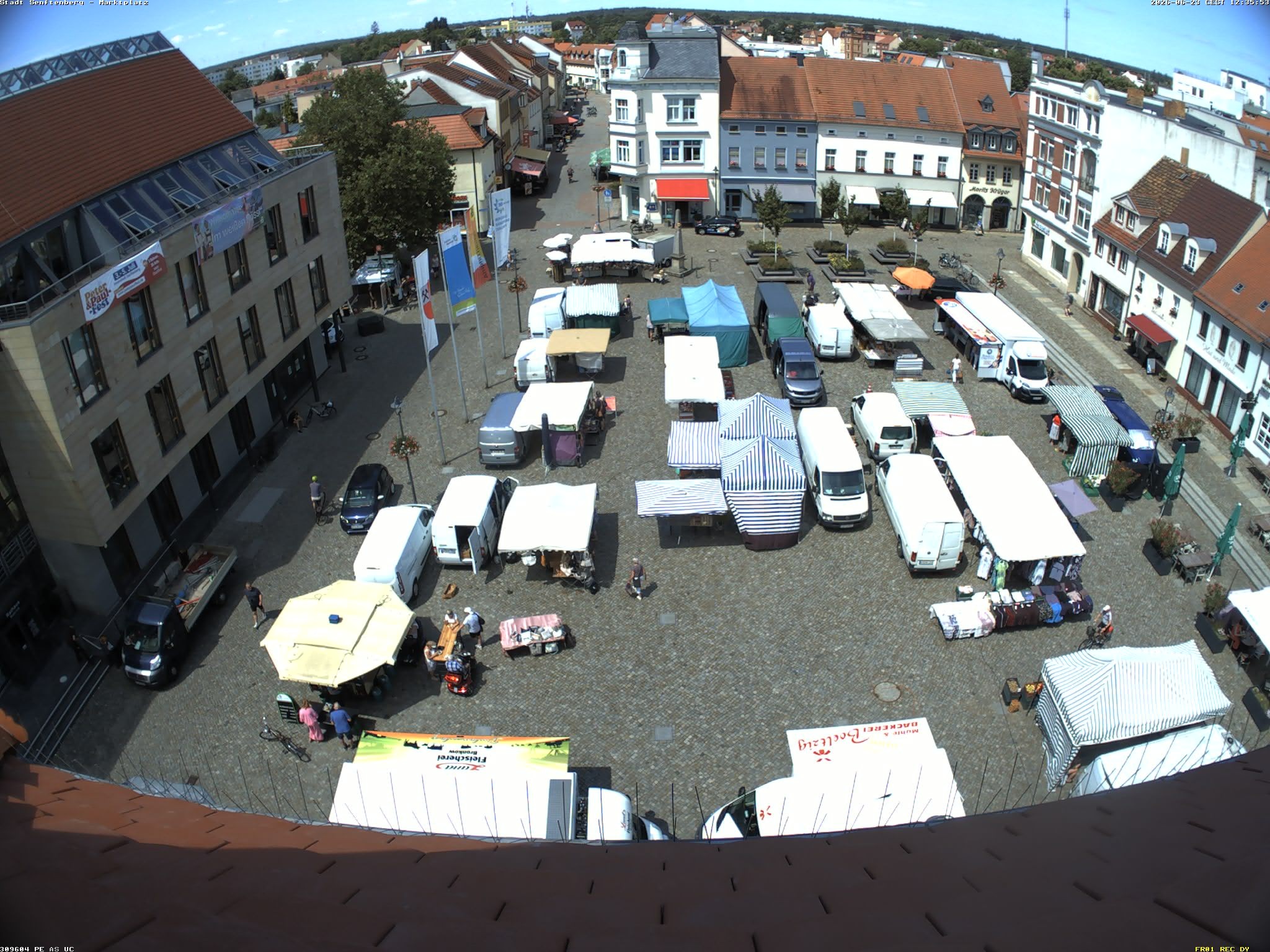 Archiv Foto Webcam Senftenberg Stadtzentrum